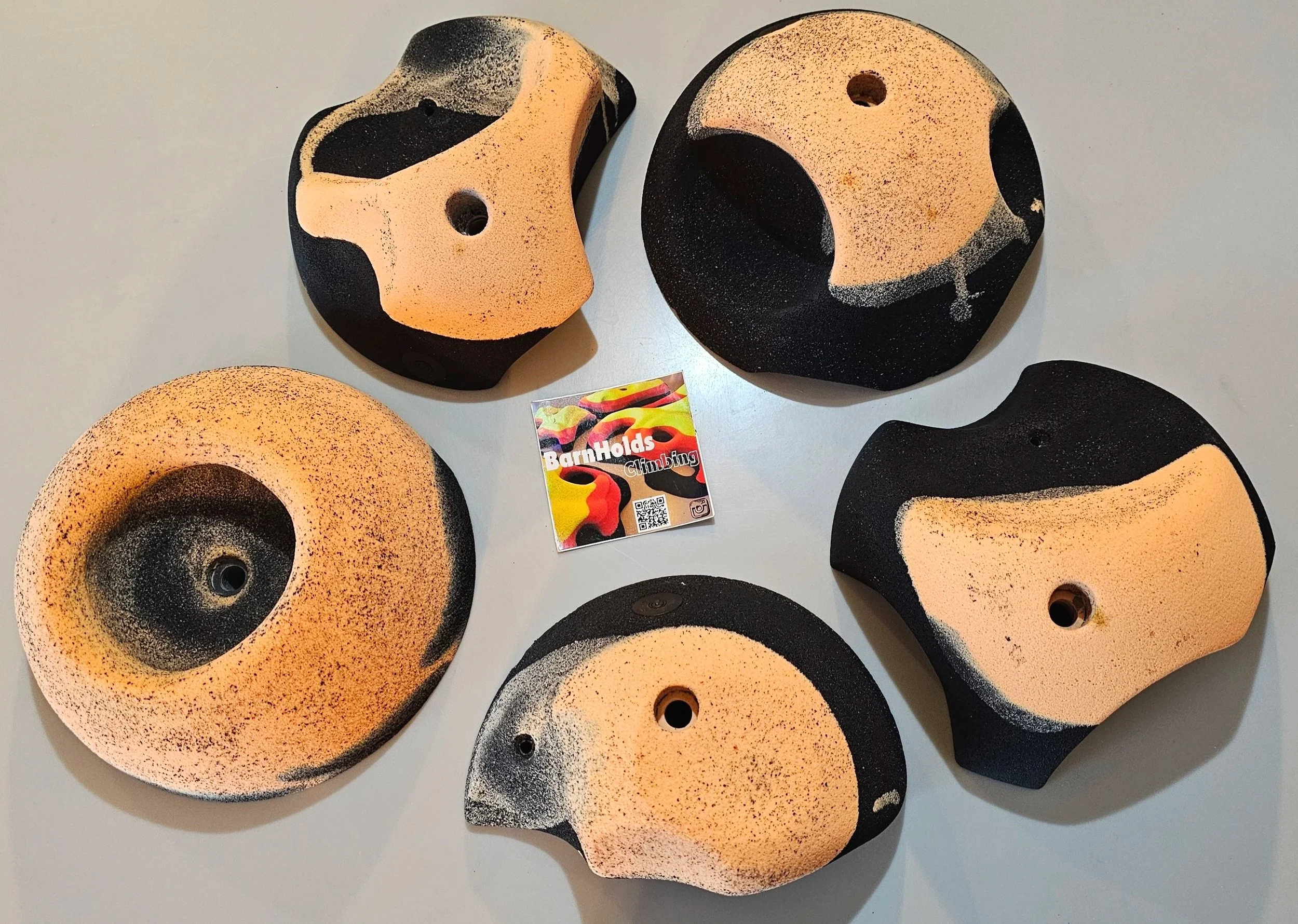 Huge feature rock climbing holds set, deep jugs, slopers, pinches, pockets, barnholds homewall bouldering holds