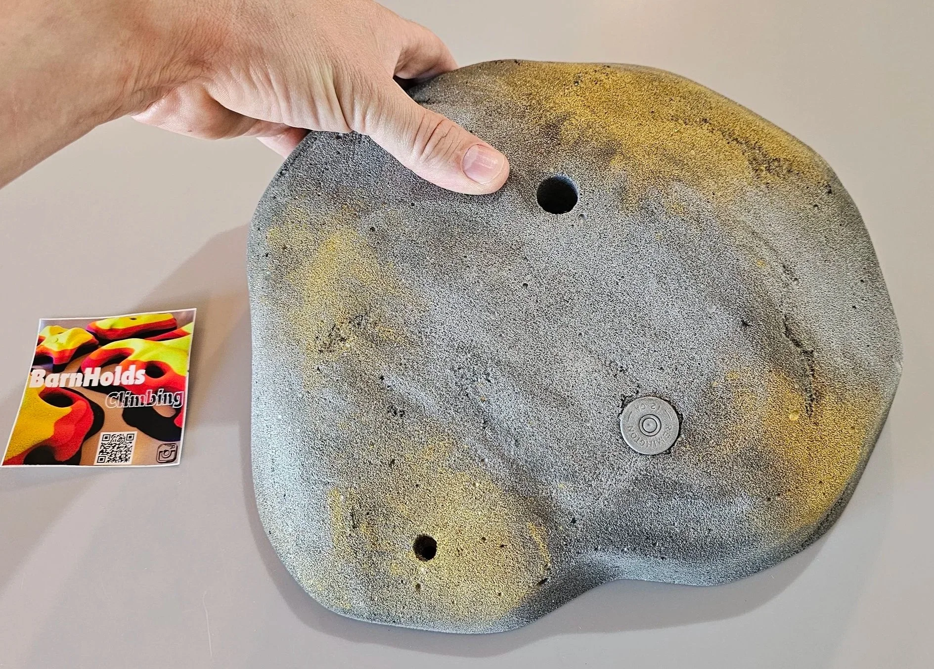 Sourdough loaf rock climbing hold, barnholds jug feature