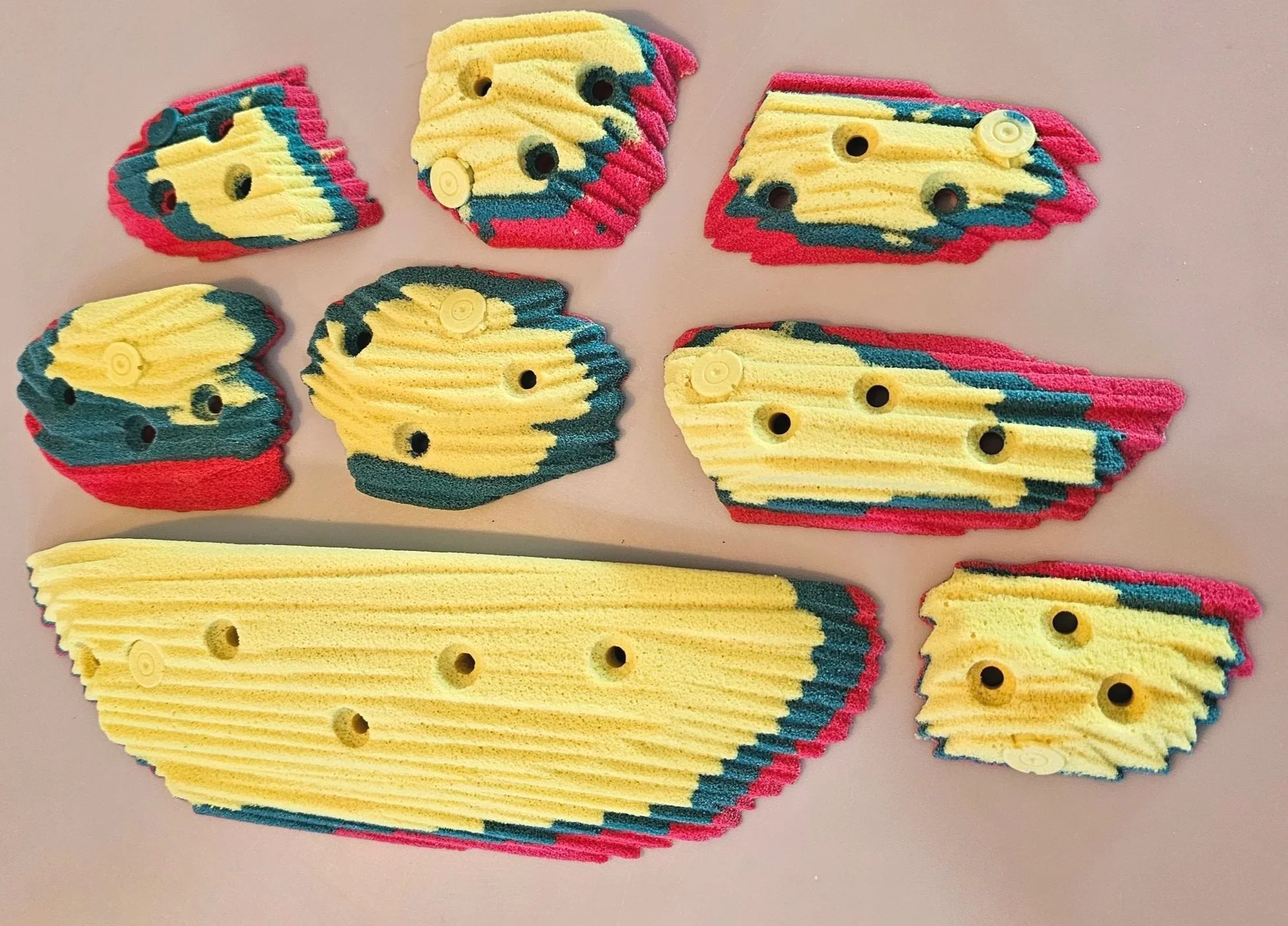 custom rock climbing holds handmade BarnHolds bouldering unique