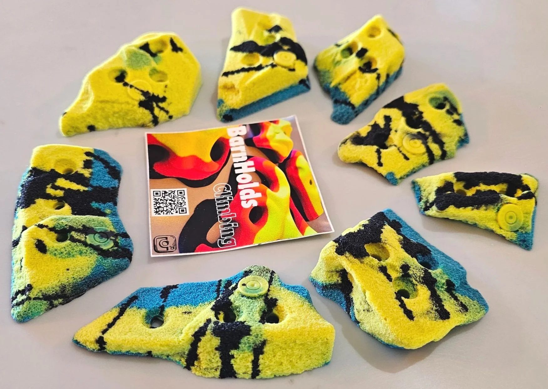 granite crimp rock climbing holds bouldering barnholds home wall set gift