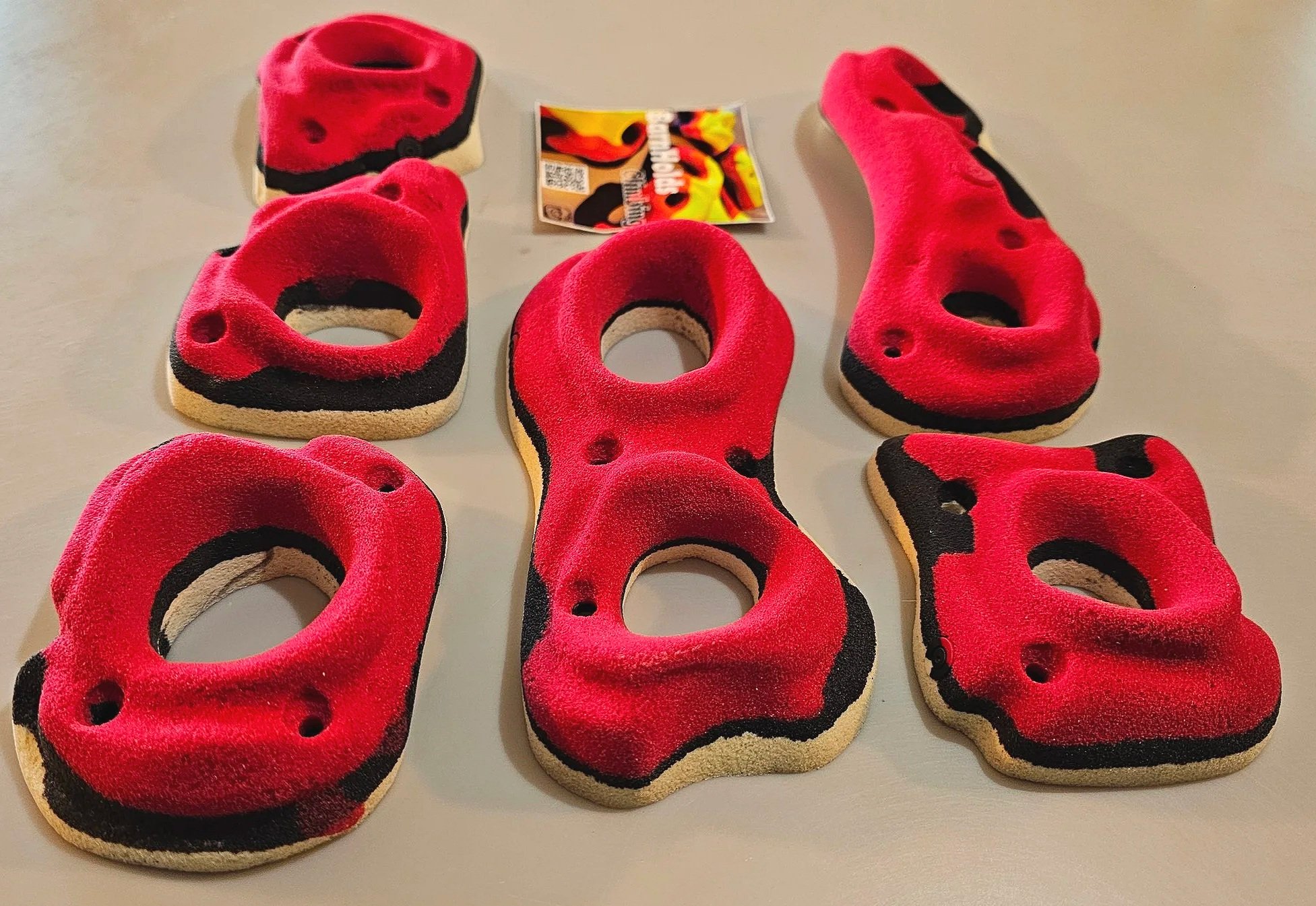 Screw on pockets rock climbing holds barnholds homewall bouldering set