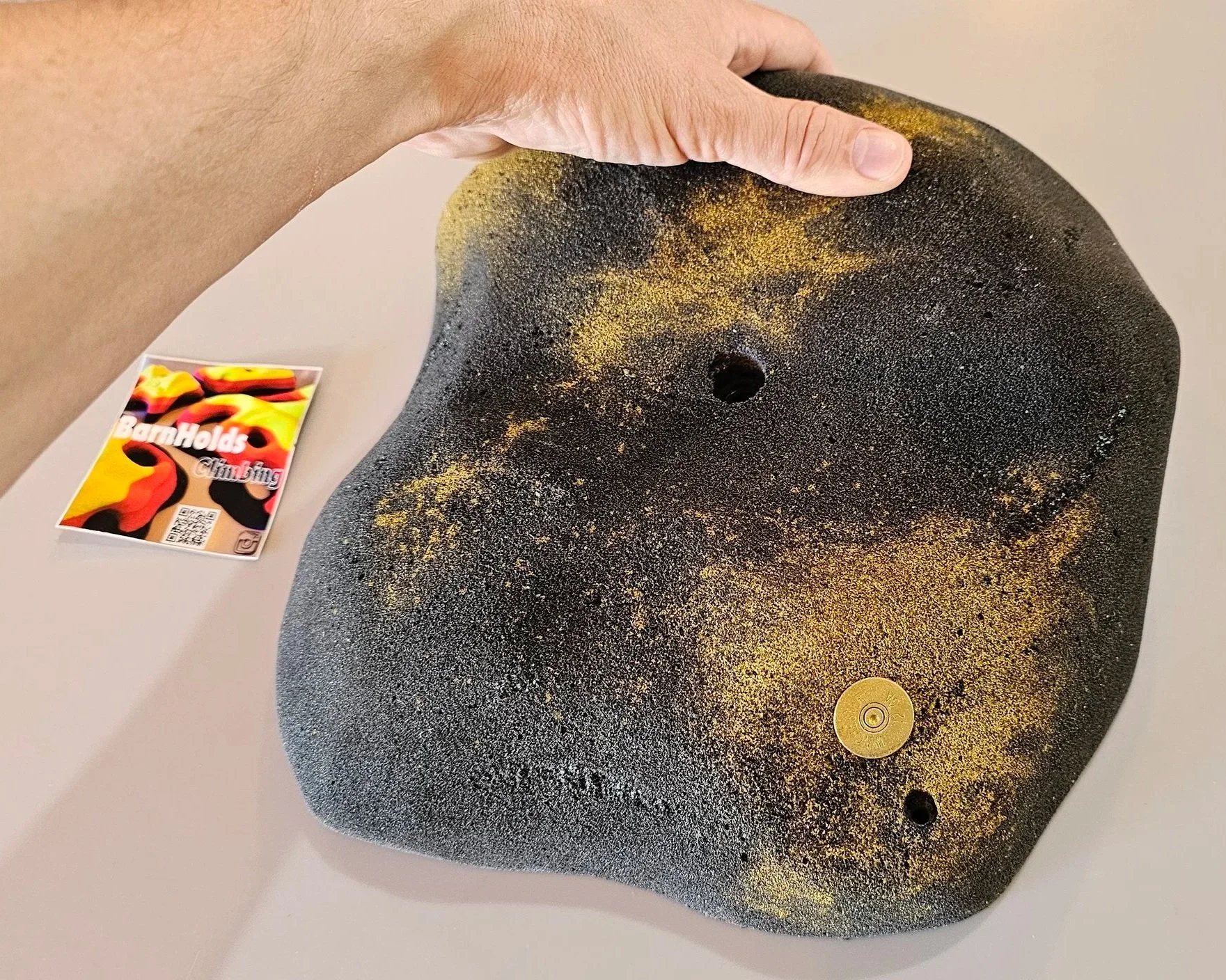 Sourdough loaf rock climbing hold, barnholds jug feature