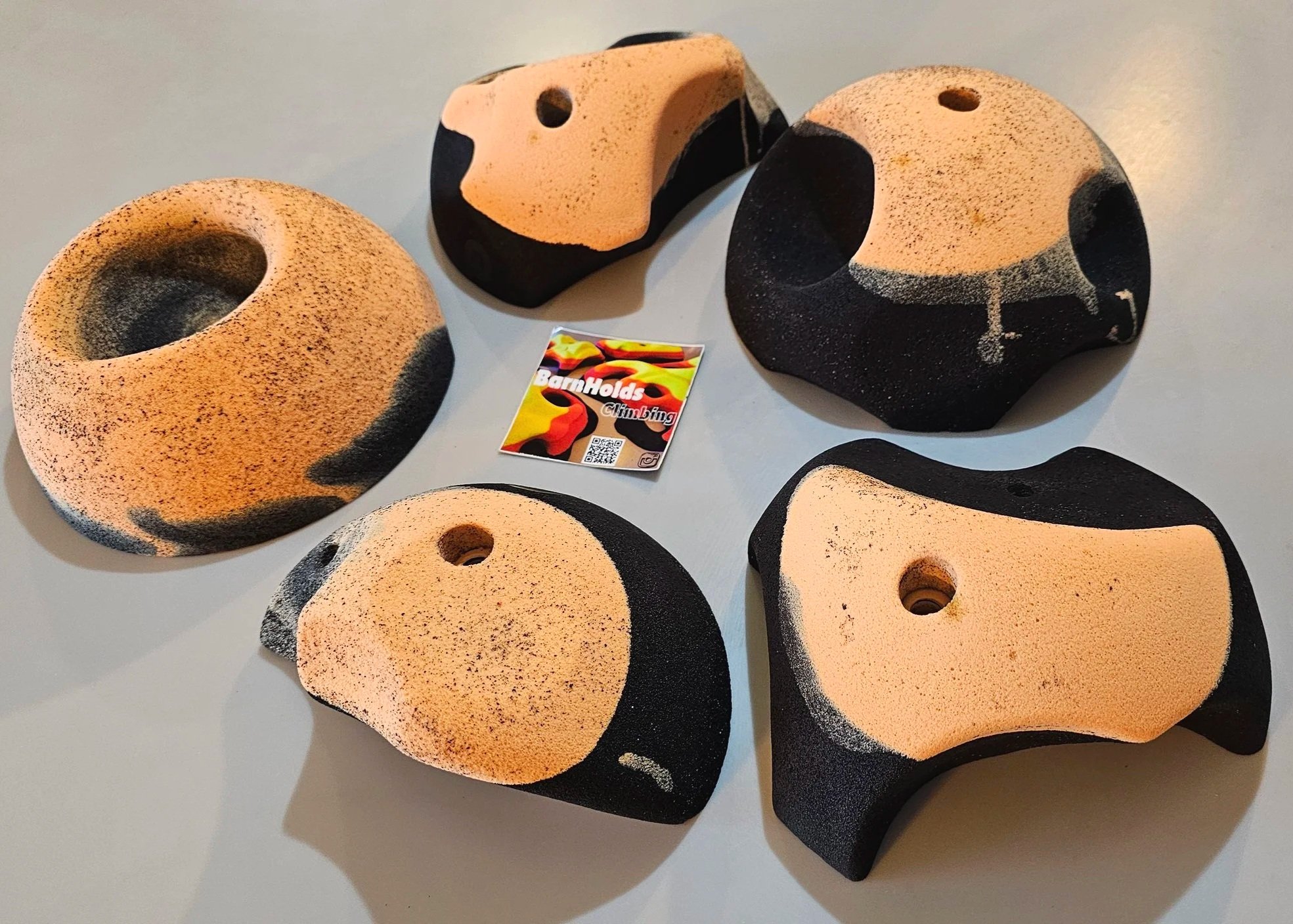 Huge feature rock climbing holds set, deep jugs, slopers, pinches, pockets, barnholds homewall bouldering holds