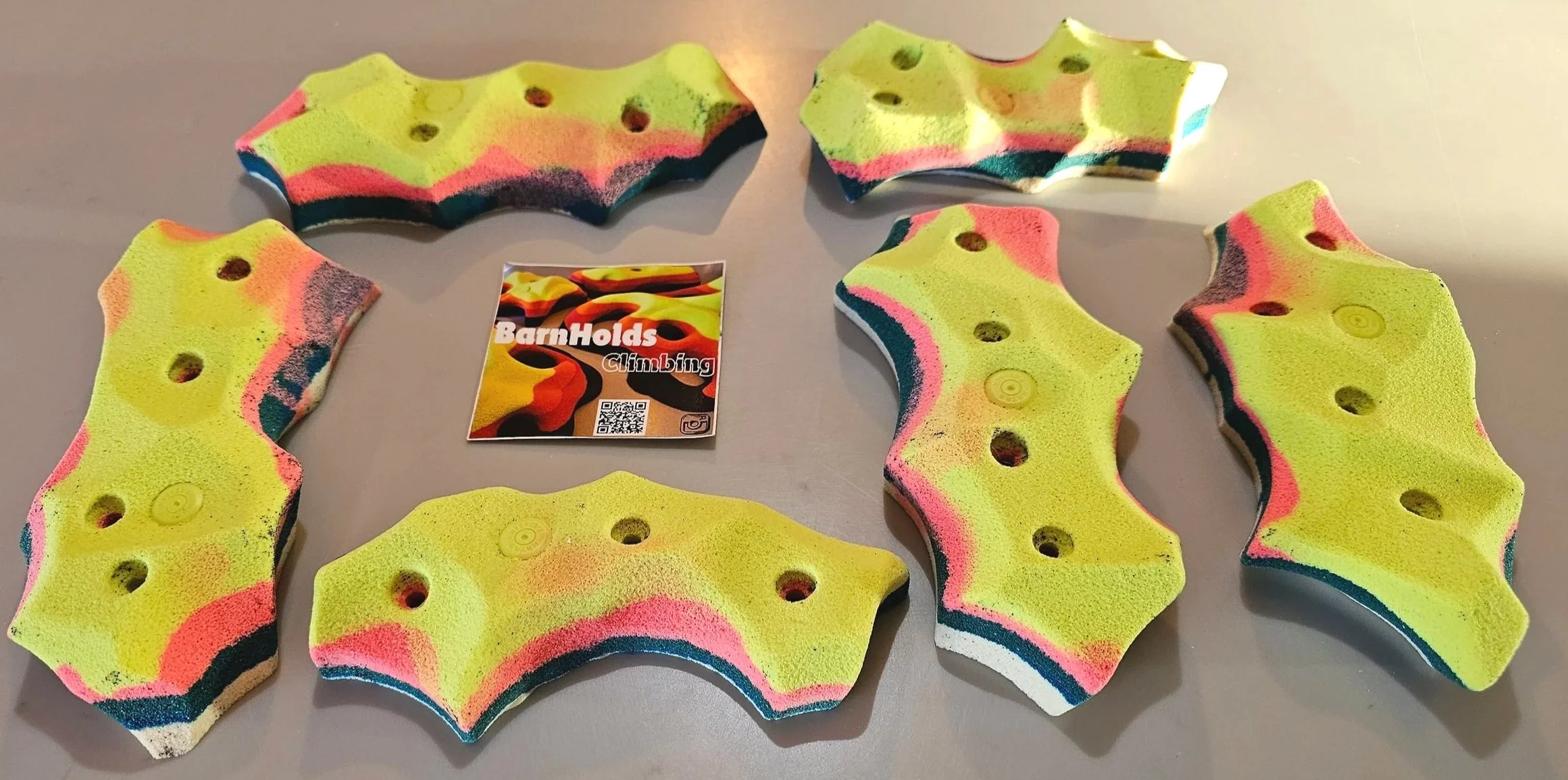 Evil Knobs Crimp Rails screw on rock climbing holds barnholds home wall bouldering set