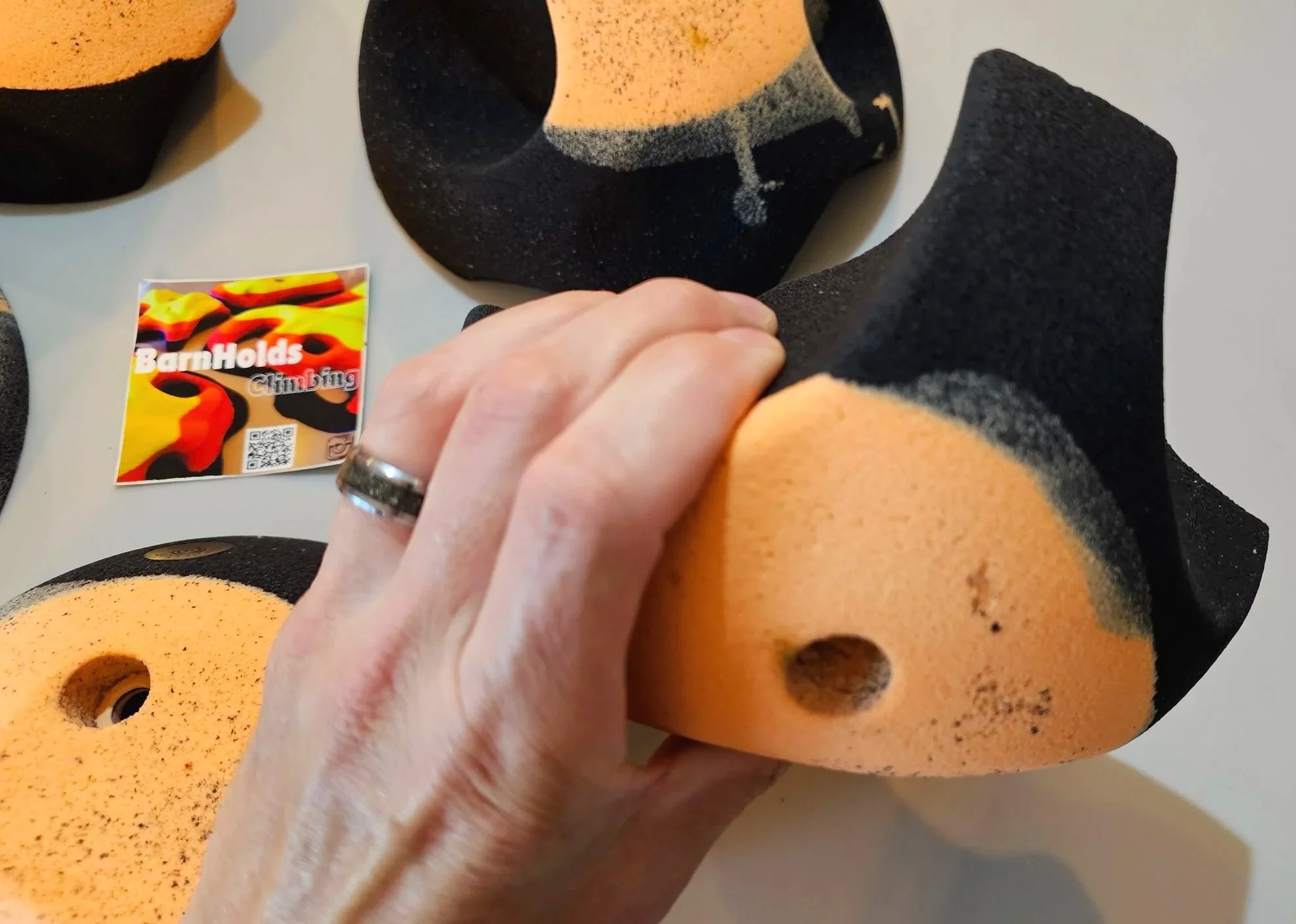 Huge feature rock climbing holds set, deep jugs, slopers, pinches, pockets, barnholds homewall bouldering holds