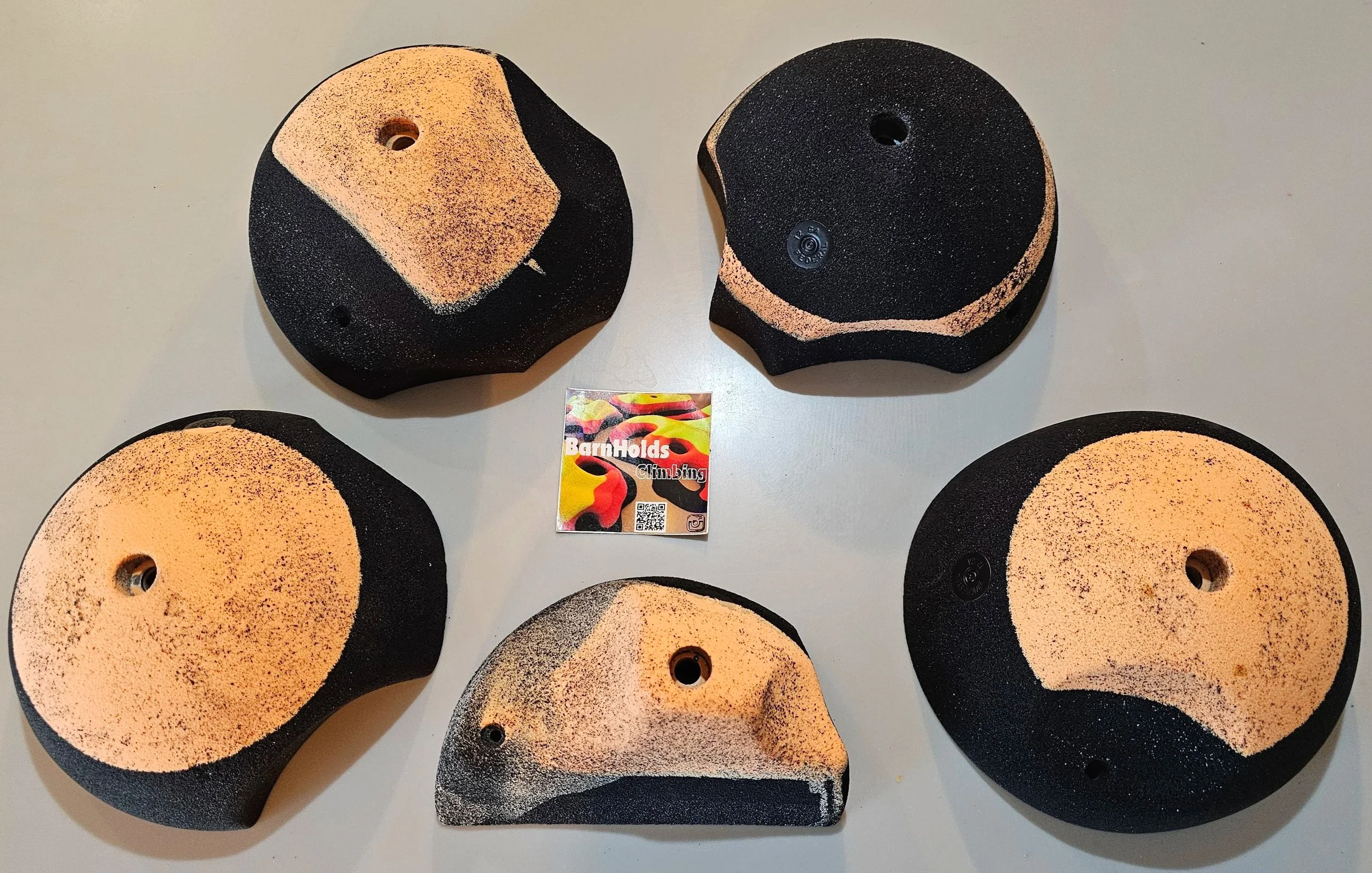 Huge feature rock climbing holds set, deep jugs, slopers, pinches, pockets, barnholds homewall bouldering holds