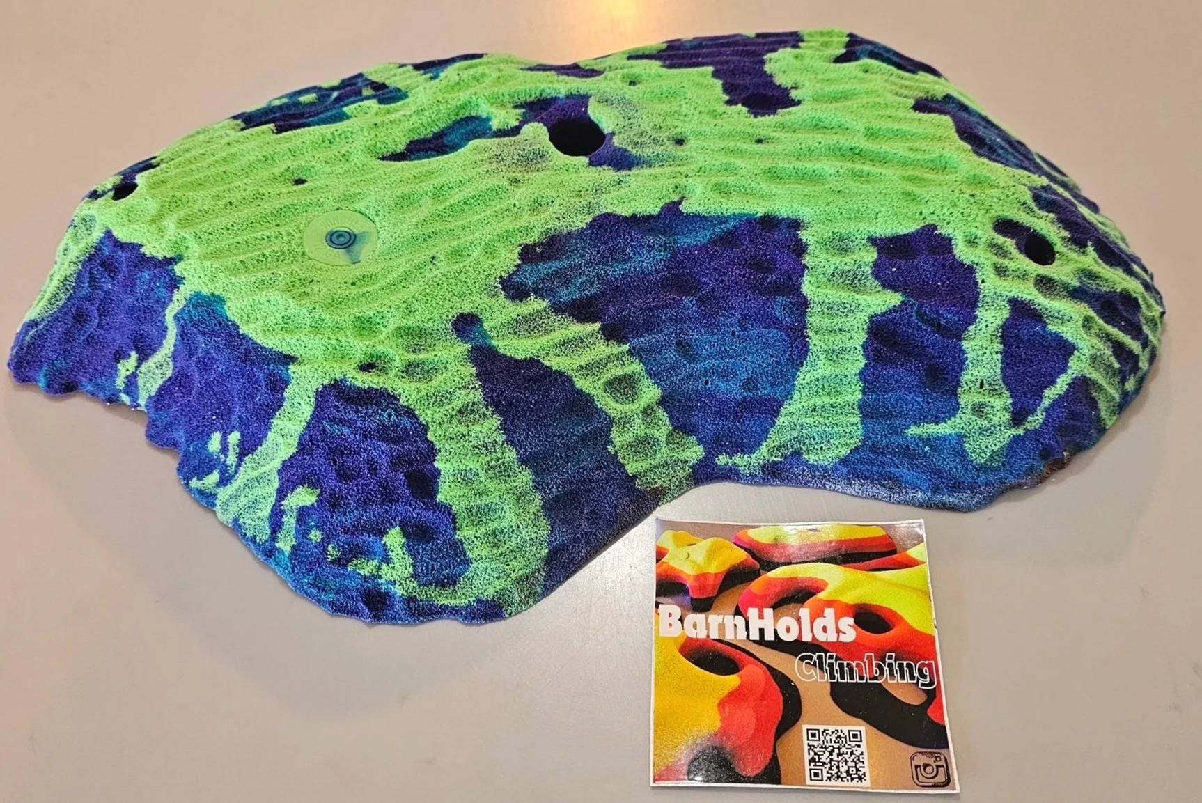 Sloper feature rock climbing hold for homewalls and gyms, textured colors unique