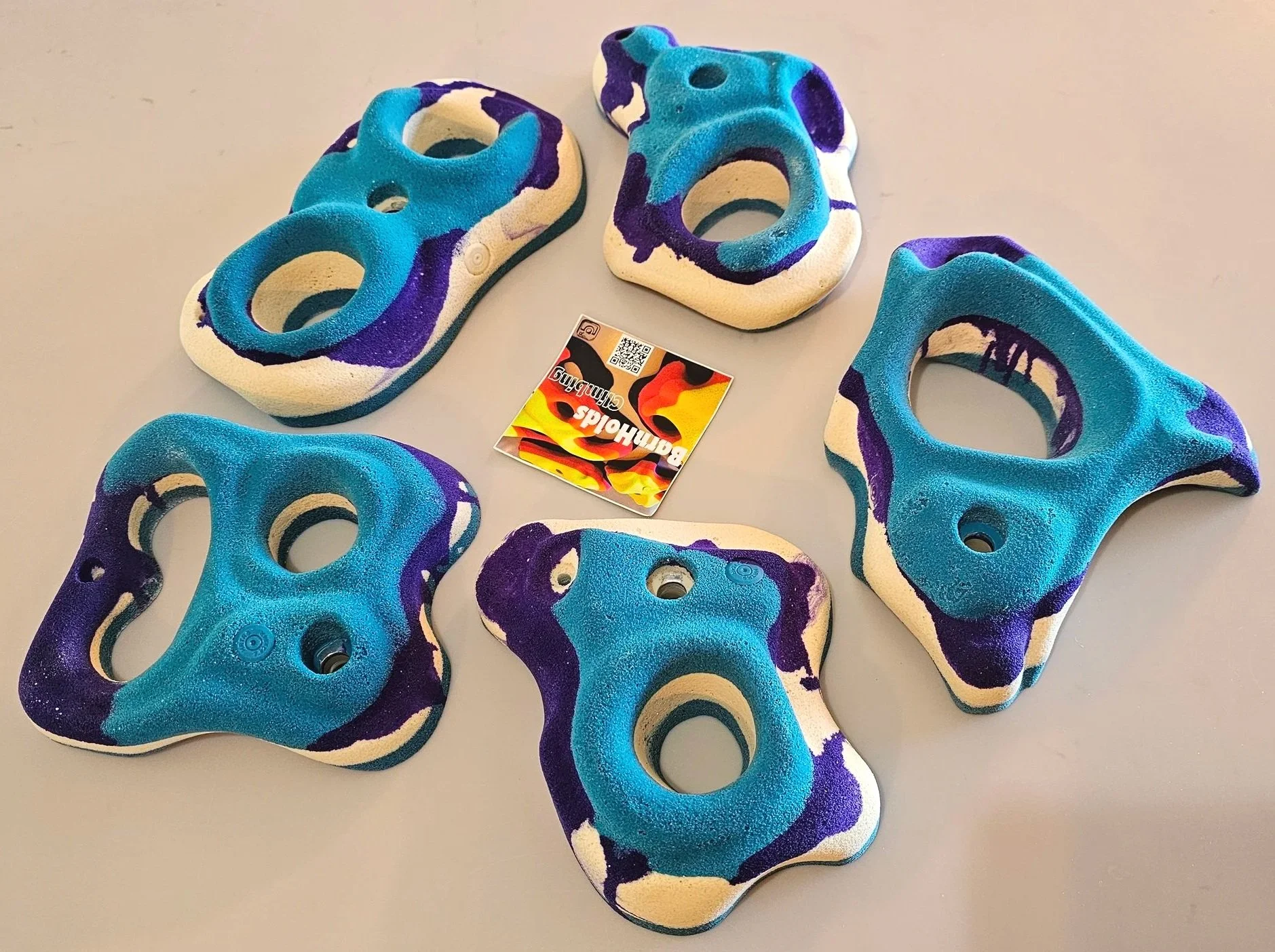 Enigmas pockets rock climbing holds set homewall barnholds bouldering