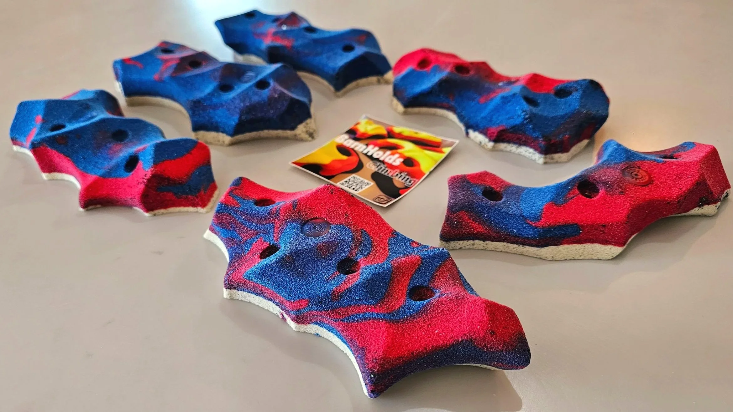 Evil Knobs Crimp Rails screw on rock climbing holds barnholds home wall bouldering set