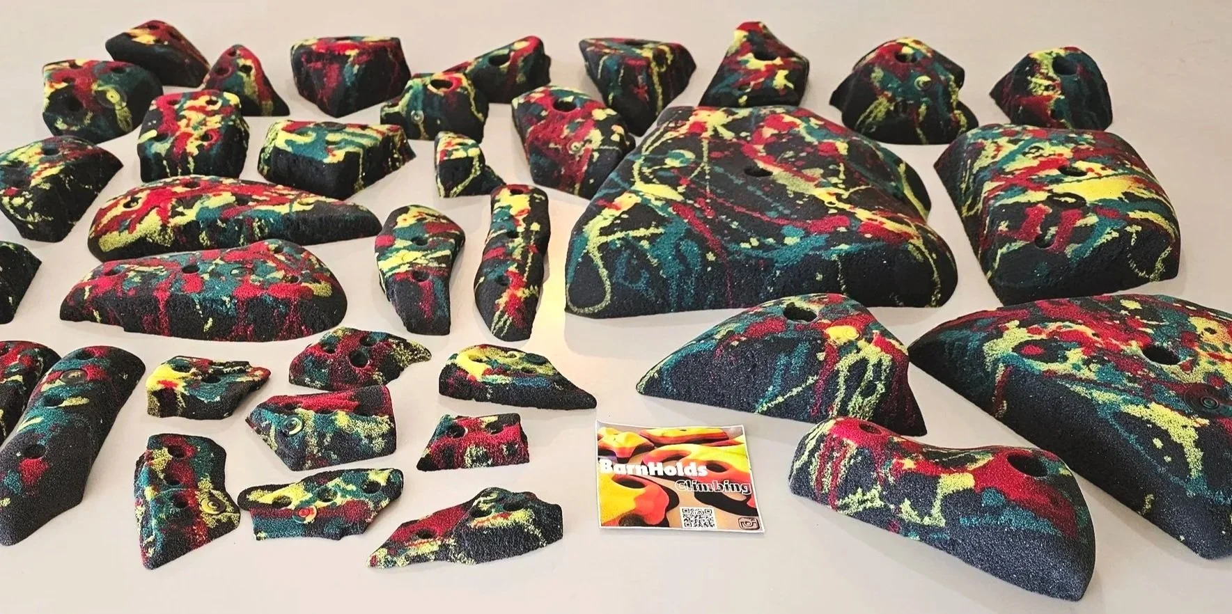 Granite Rock Climbing Holds BarnHolds Bouldering homewall set jugs crimps pinches slopers