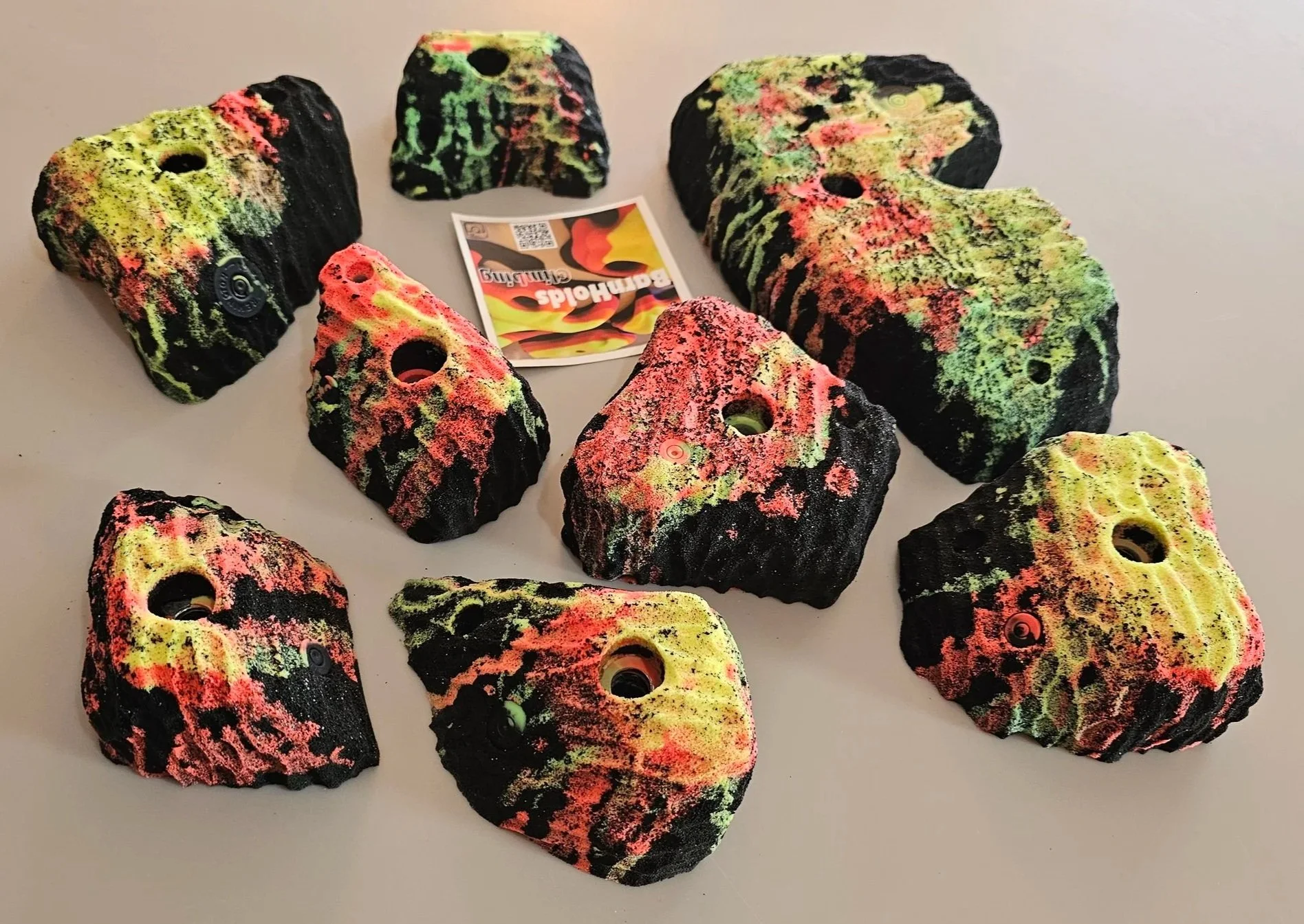 BarnHolds Gnarlies Blocks Pinches Jugs Rock Climbing Holds Set