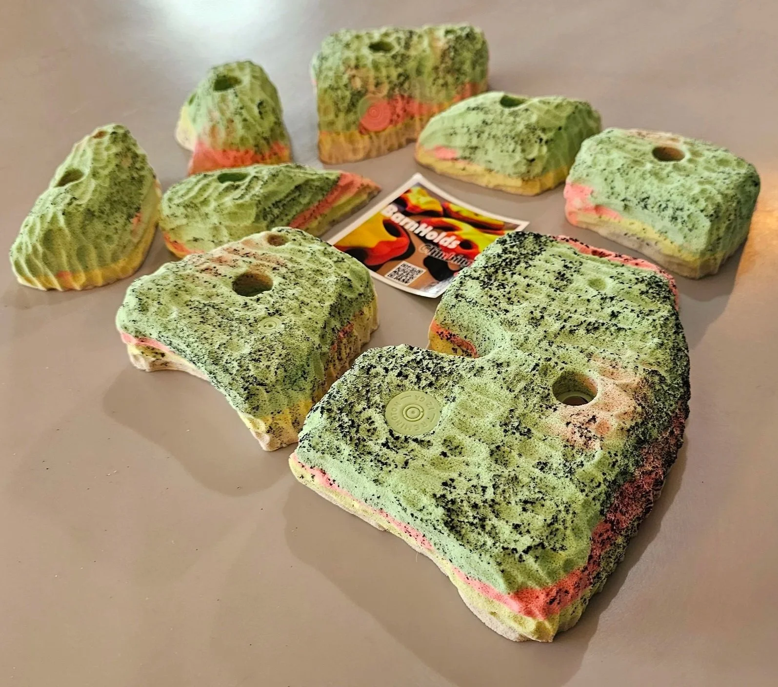 BarnHolds Gnarlies Blocks Pinches Jugs Rock Climbing Holds Set