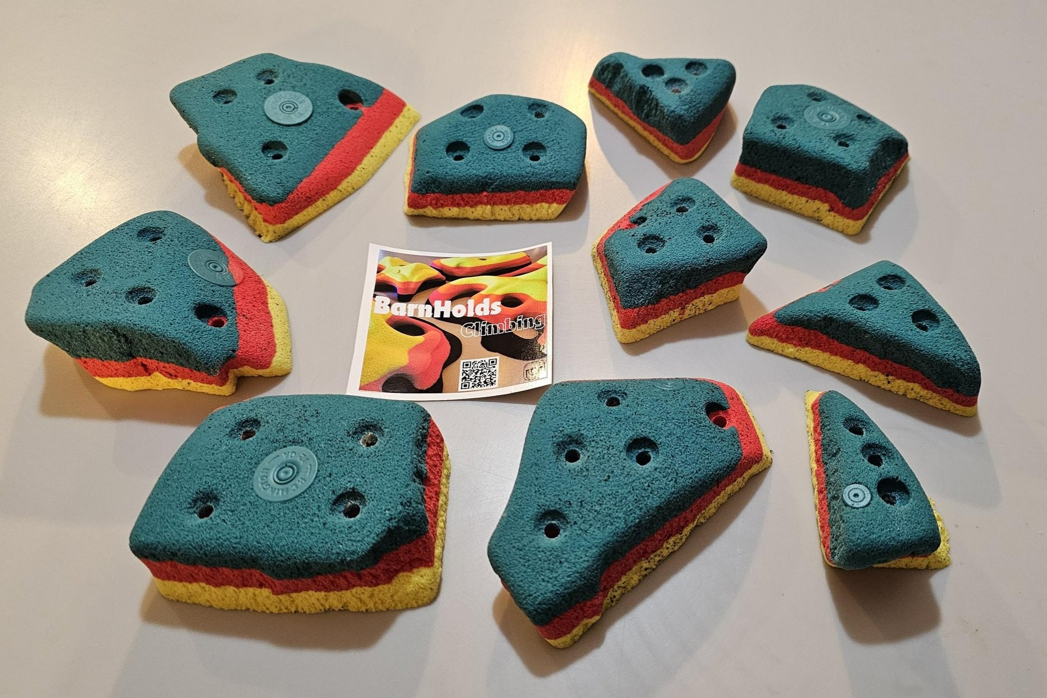custom rock climbing holds handmade unique BarnHolds bouldering