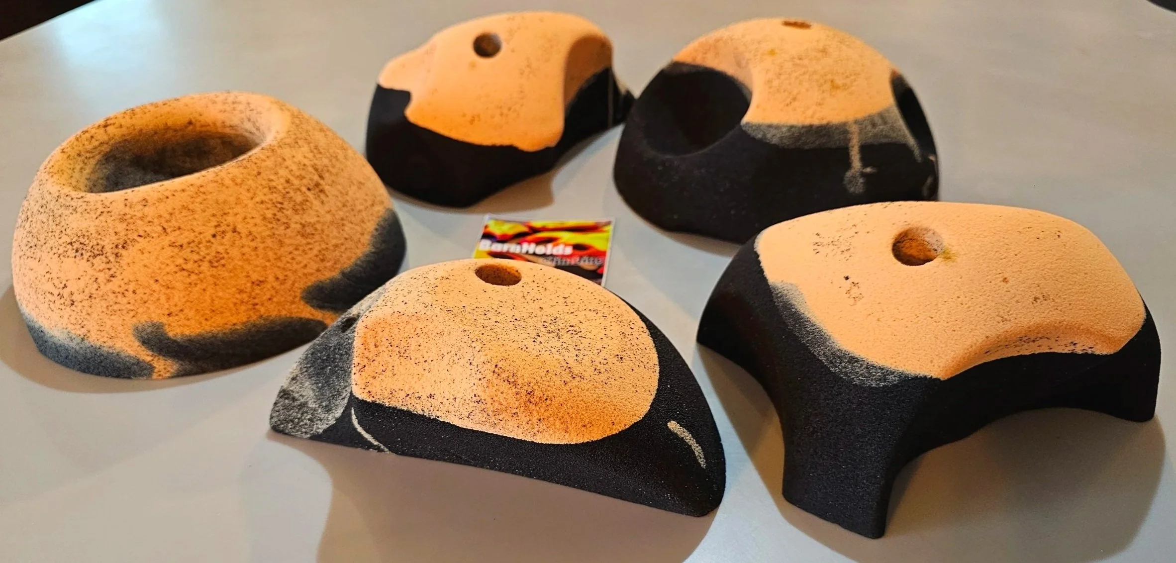 Huge feature rock climbing holds set, deep jugs, slopers, pinches, pockets, barnholds homewall bouldering holds
