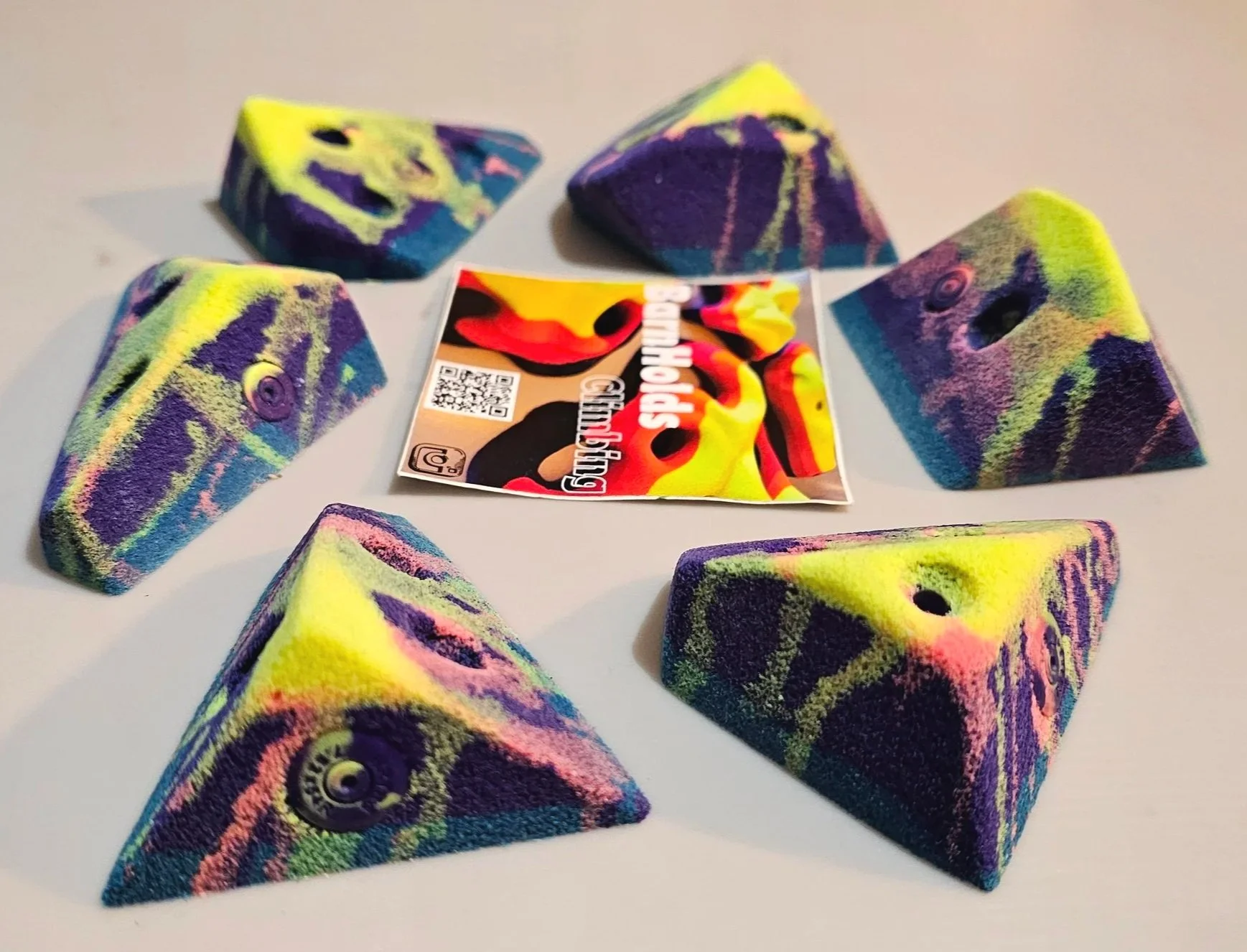custom rock climbing holds handmade BarnHolds bouldering unique