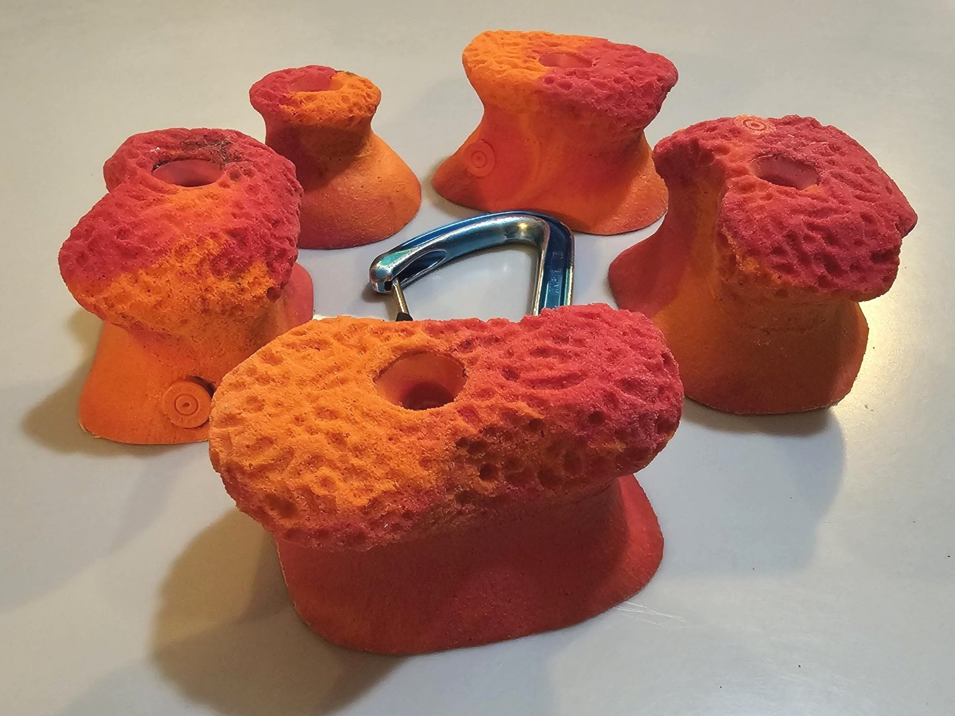 custom rock climbing holds handmade BarnHolds bouldering unique