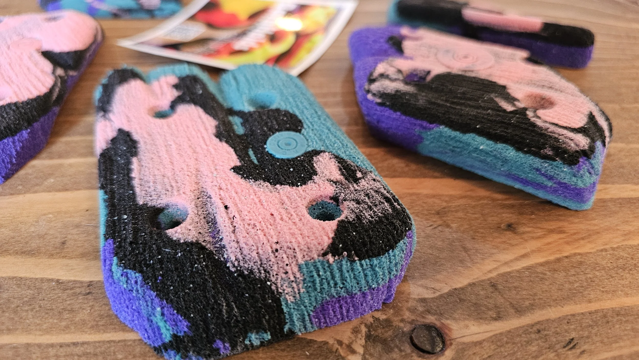 custom rock climbing holds handmade BarnHolds bouldering unique