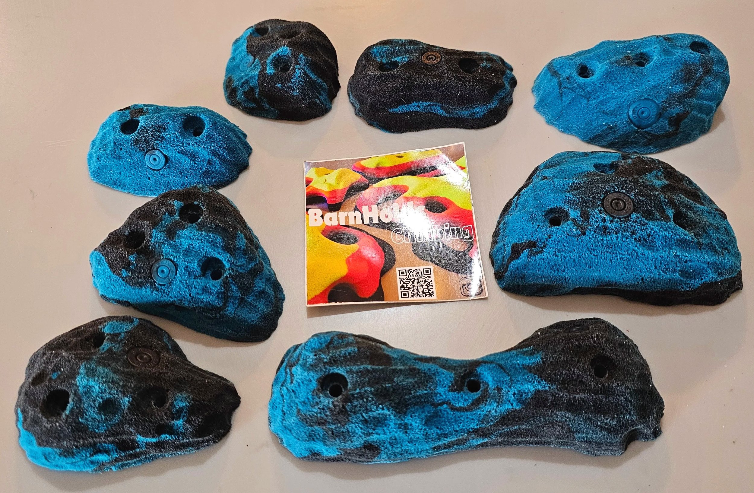 gnarlies rock climbing crimp holds homewall barnholds bouldering set foot chips