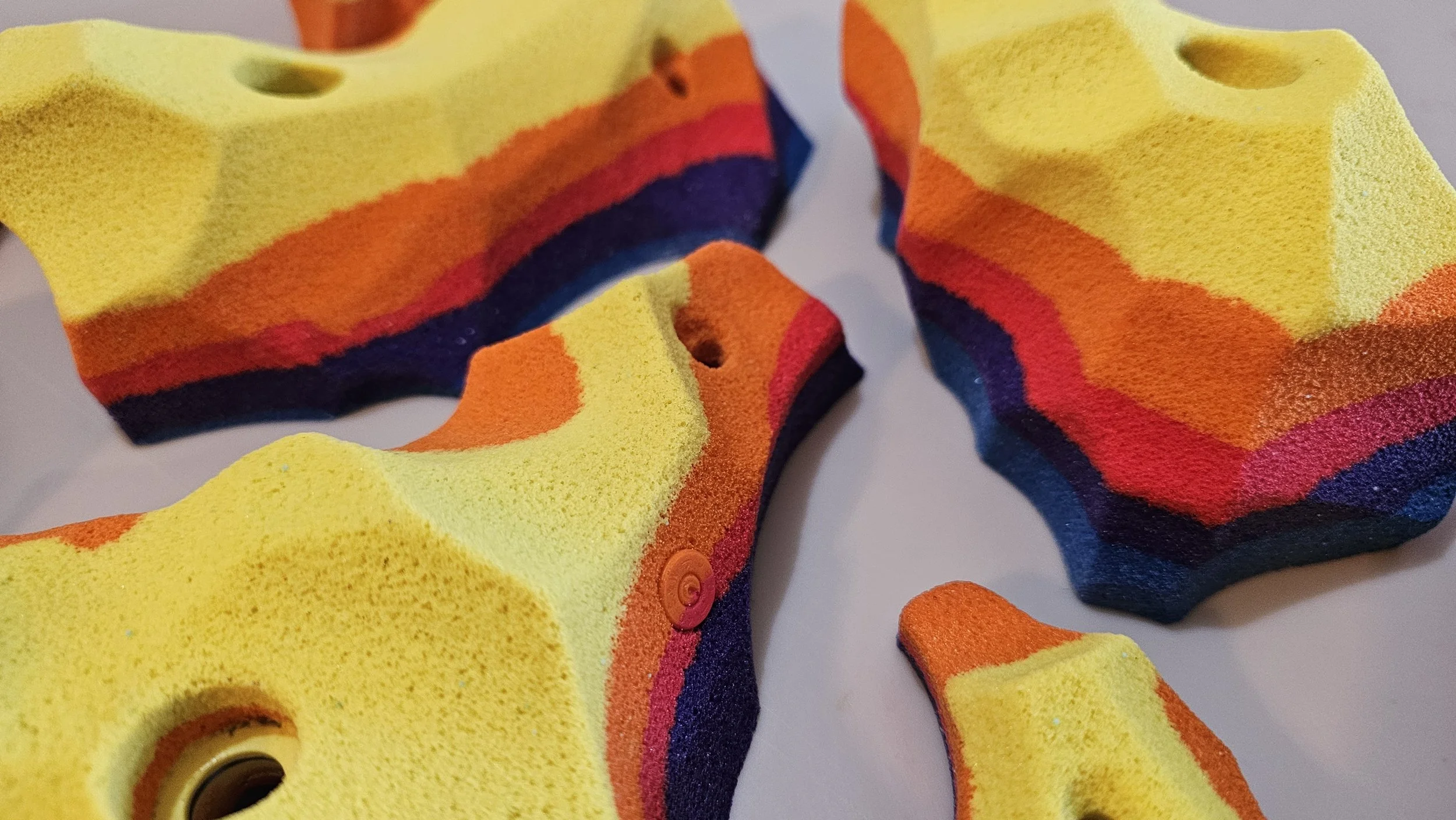 custom rock climbing holds handmade BarnHolds bouldering unique