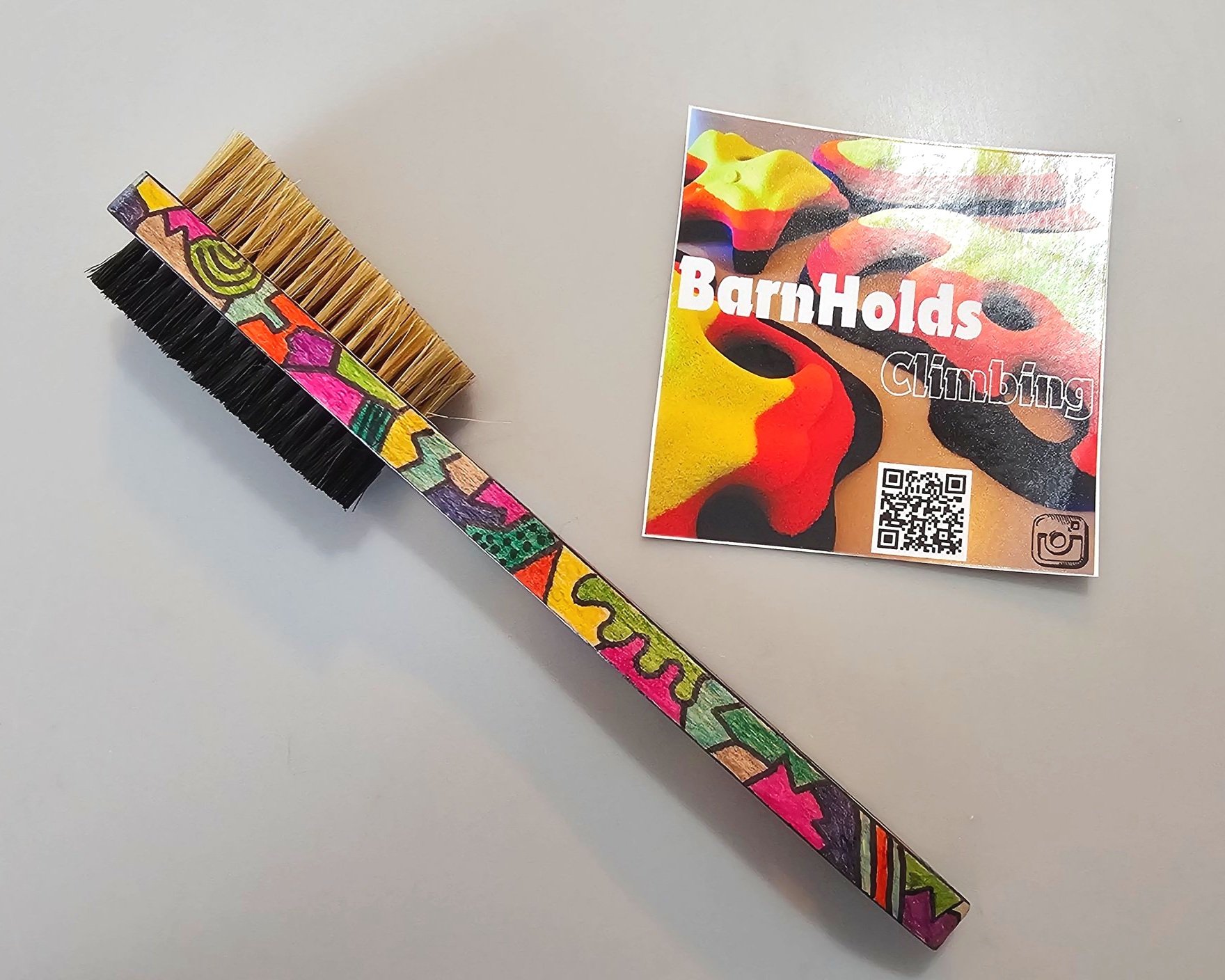 BarnHolds Custom Color Art Climbing Boulder Brush double sided