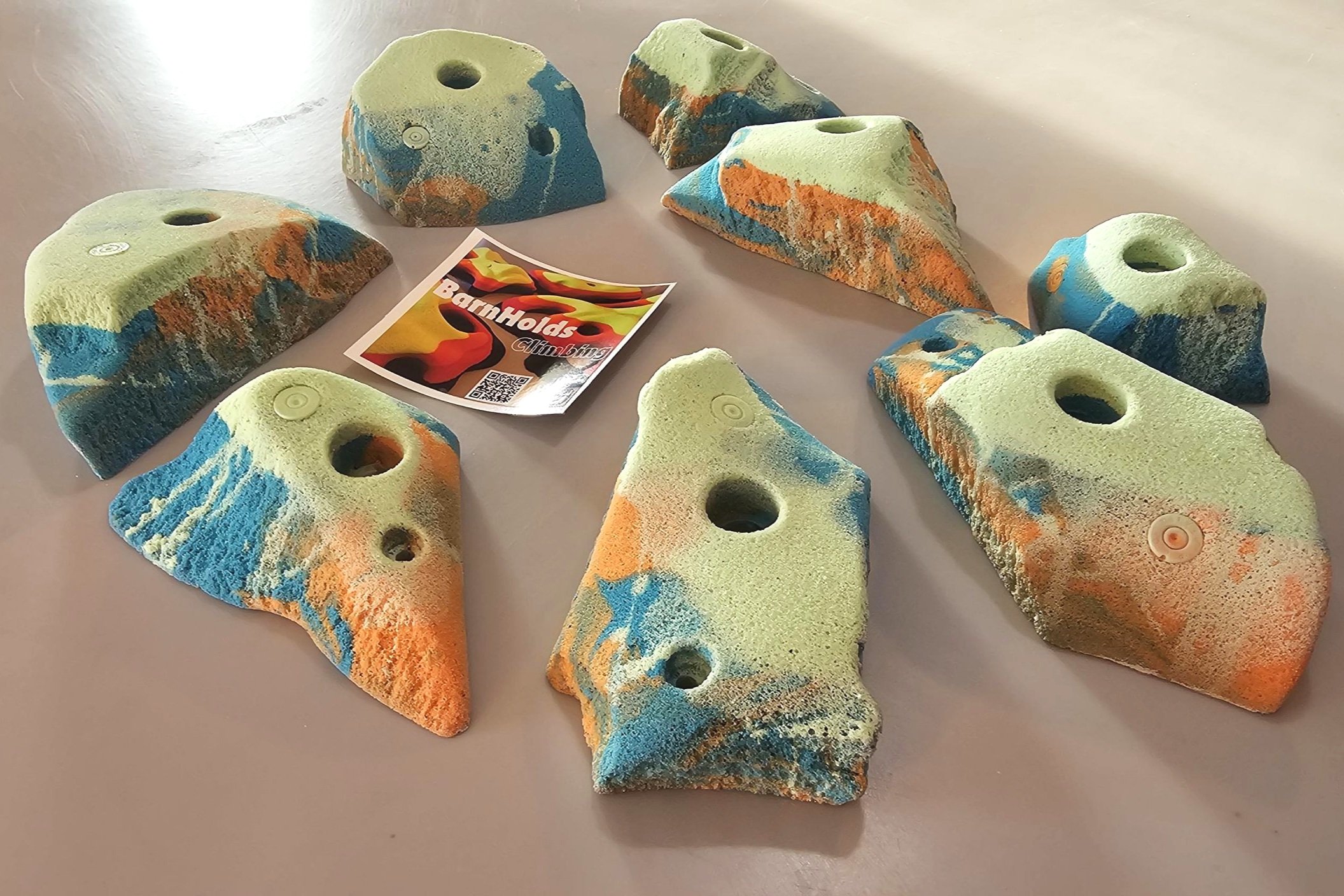 custom rock climbing holds handmade unique BarnHolds bouldering