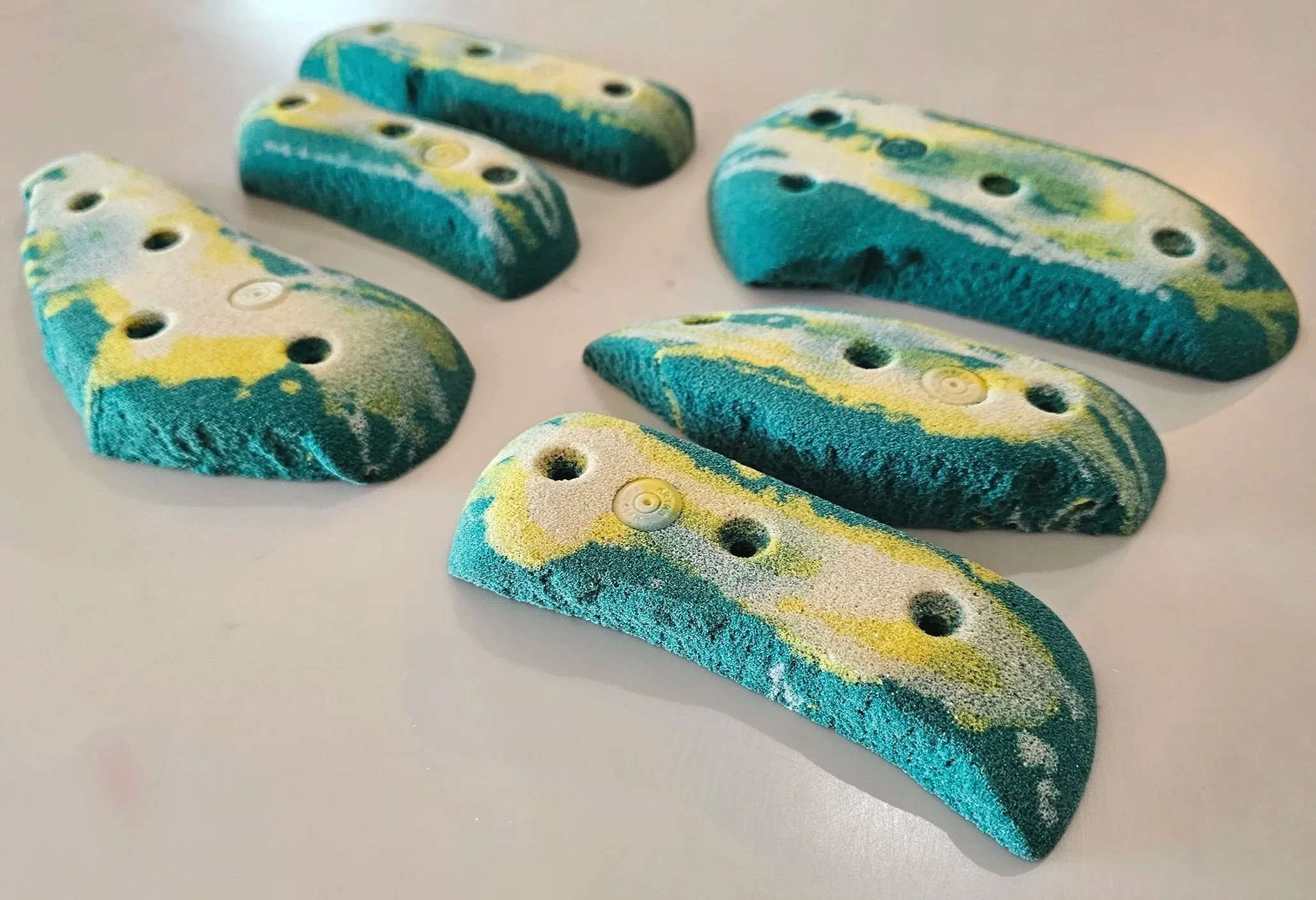 Granite Crimp rock climbing holds screw on barnholds home wall boulder set