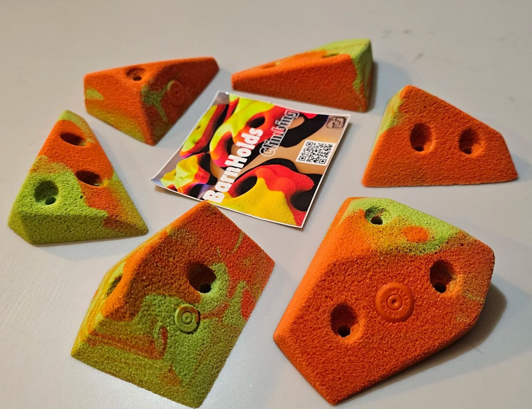 crystals crimps rock climbing home wall bouldering set barnholds chips