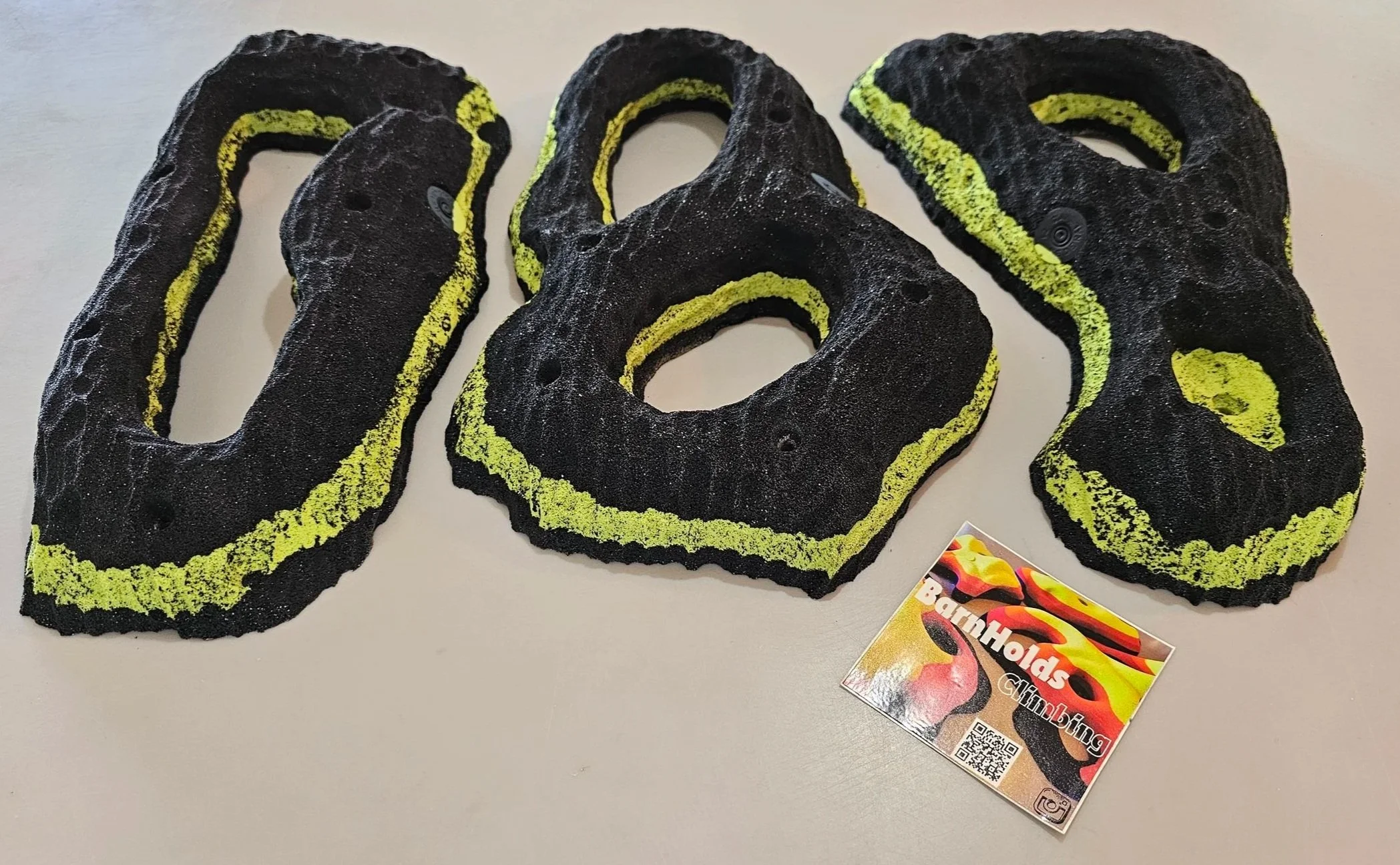 rock climbing holds screw on pocket features starter set barnholds