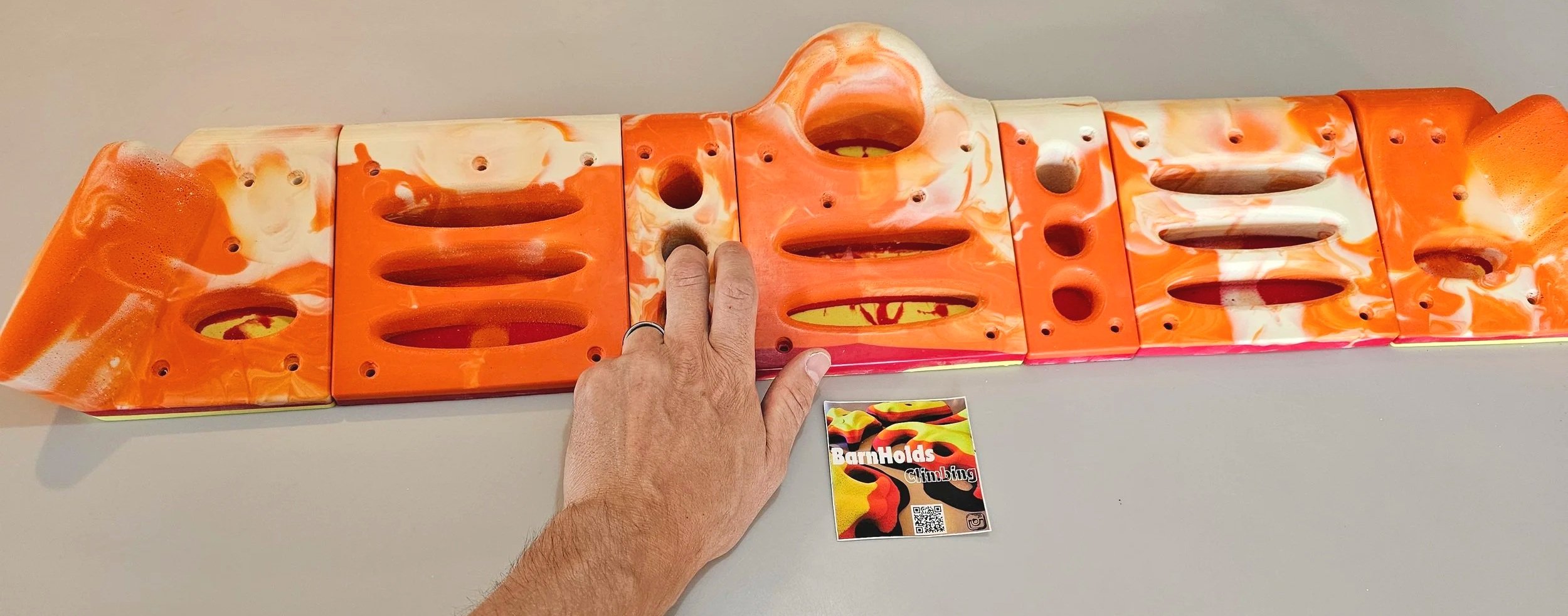 Hangboard Rock Climbing Training Fingerboard Barnholds Homewall Fitness