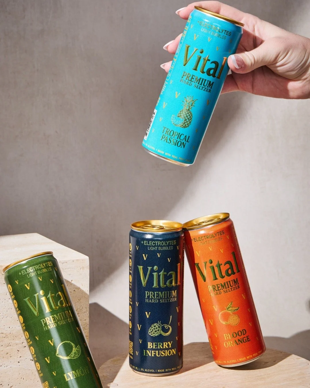 Be Bold. Be Better. Be Vital with @vitalhardseltzer all weekend long at #MCFW. Crafted with real fruit juice, electrolytes, and no artificial ingredients, their crisp canned cocktails are perfect for sipping your way from Southern Fried Hootenanny to