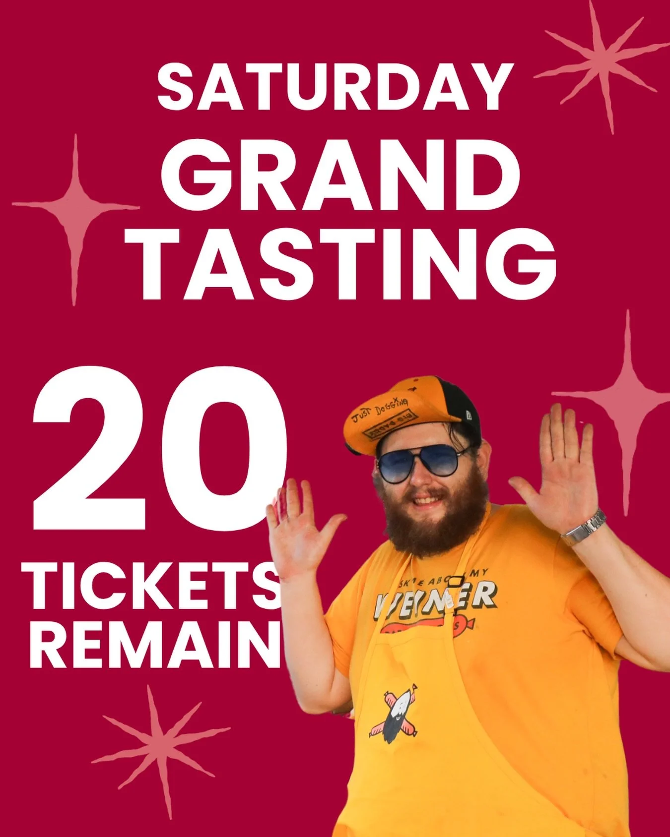 Y&rsquo;all better move fast - only 20 tickets remain for Saturday&rsquo;s Grand Tasting! 🎉 

Tickets are still available for tonight&rsquo;s Southern Fried Hootenanny, presented by @waldoschicken! Grab yours at mcfwf.com/tickets.