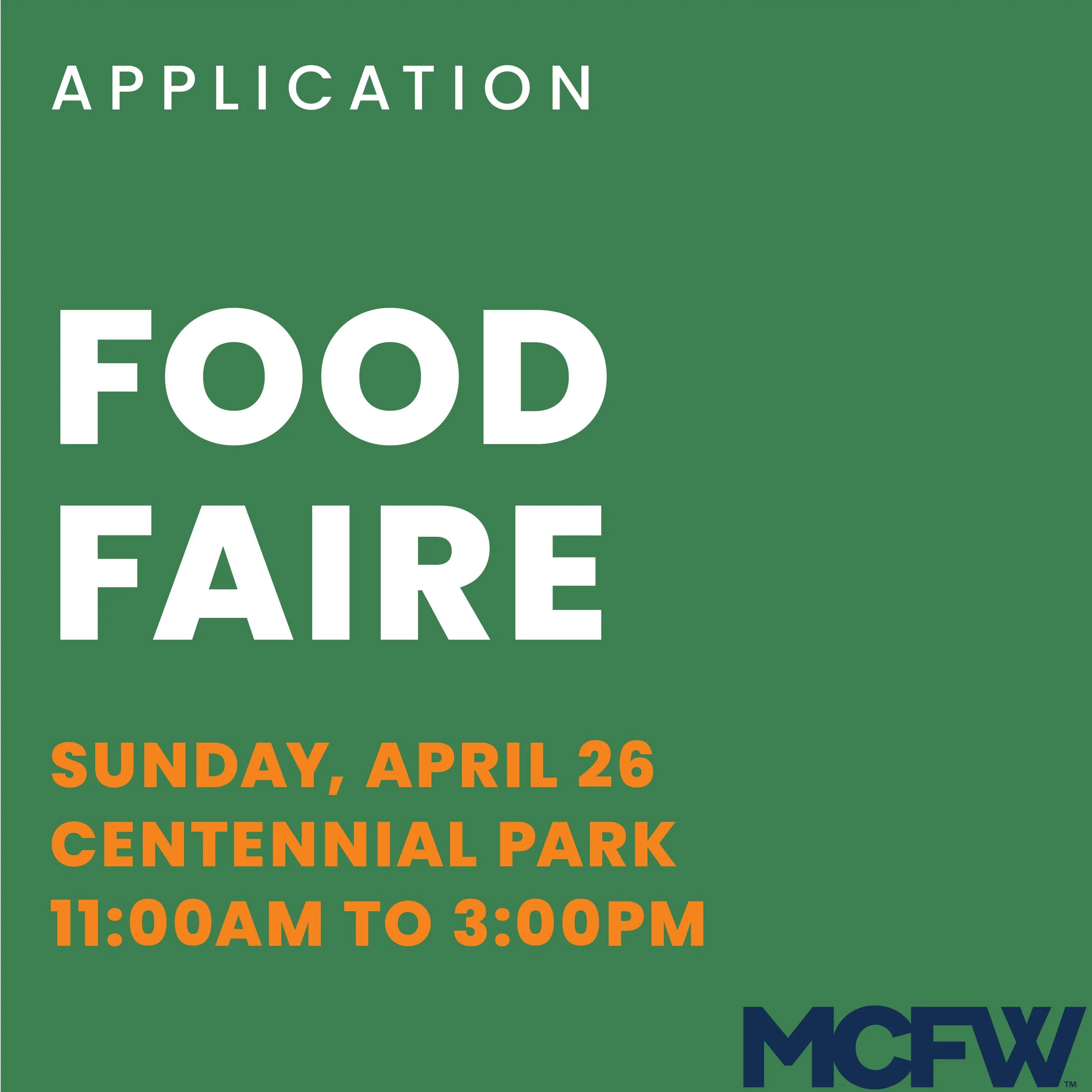 Application for Food Faire