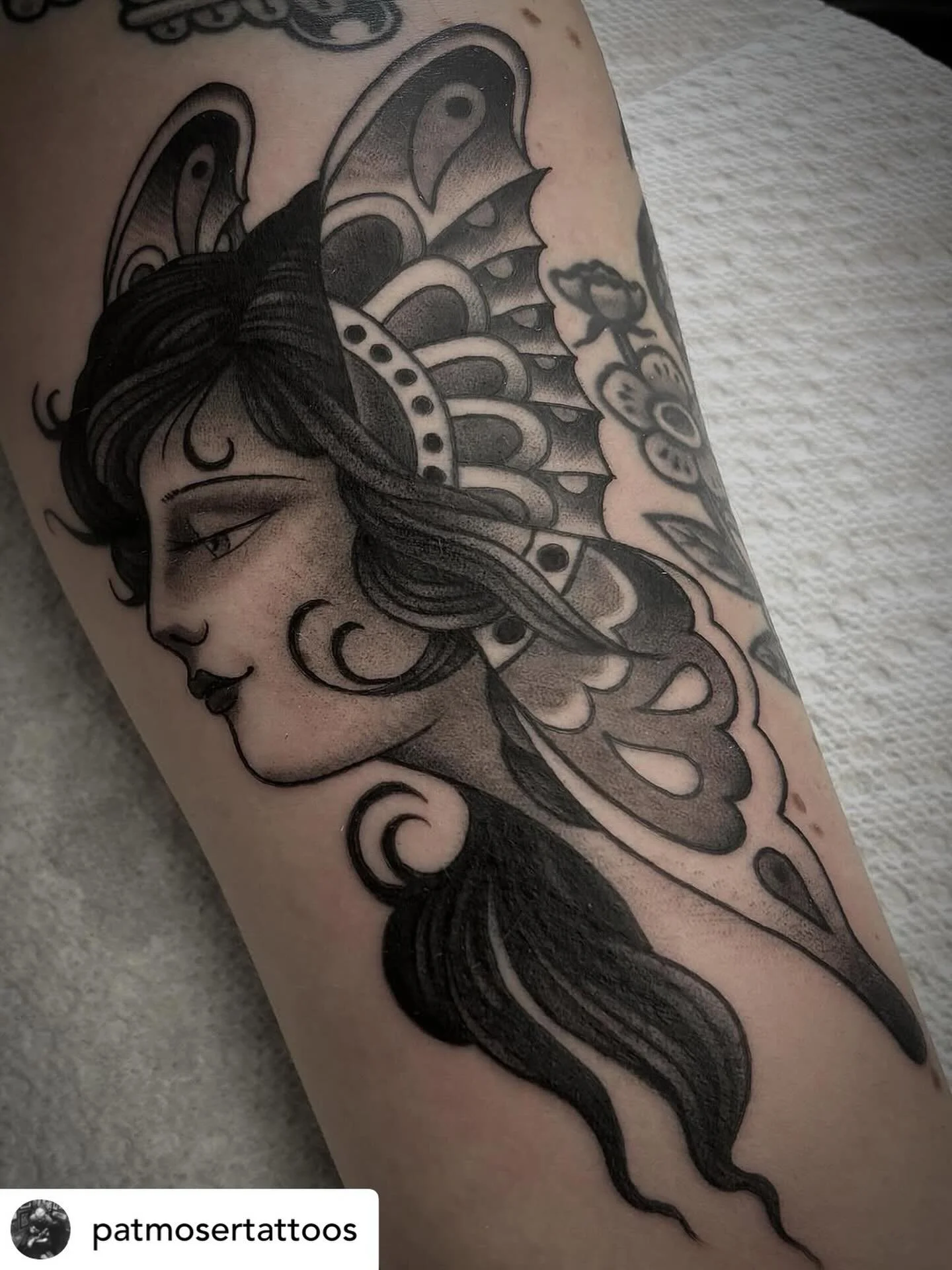 @patmosertattoos is booking for June &amp; July, DM him to schedule at #havertownelectrictattoo !!!