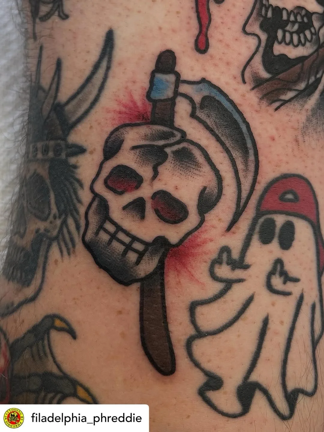 Some freshies from @filadelphia_phreddie done at #havertownelectrictattoo 

Come by for your next tattoo! We are open 7 days a week and walk-ins are always welcome!