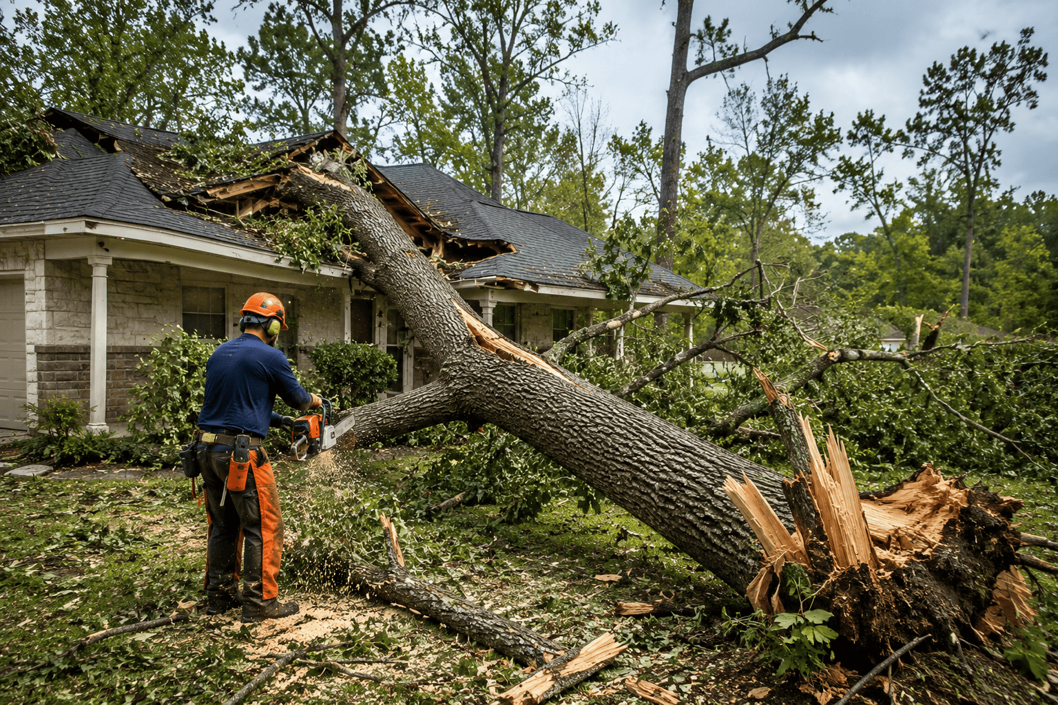 Storm damage cleanup in the woodlands tx | Southeast texas trees