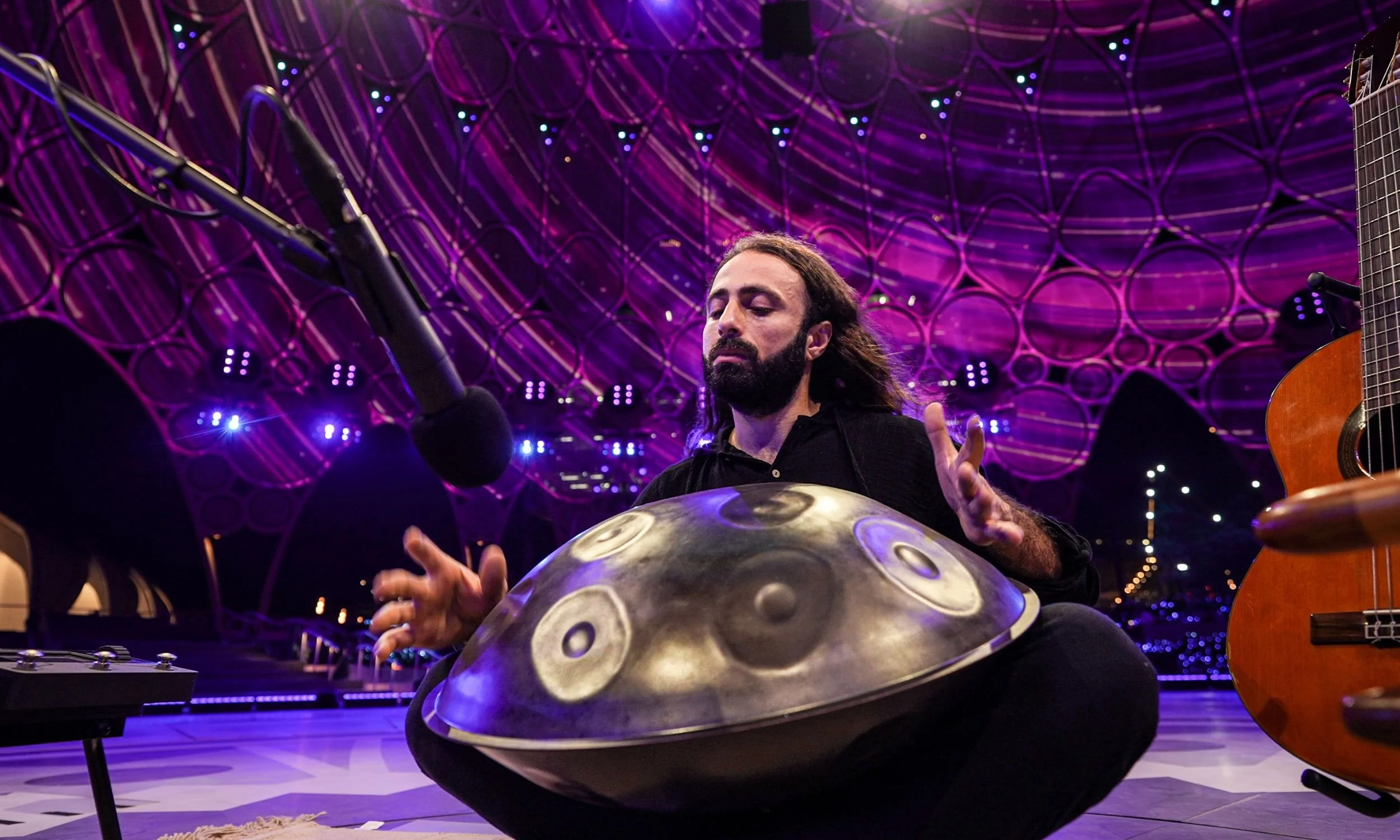 deep meditation music, handpan, peacful live music