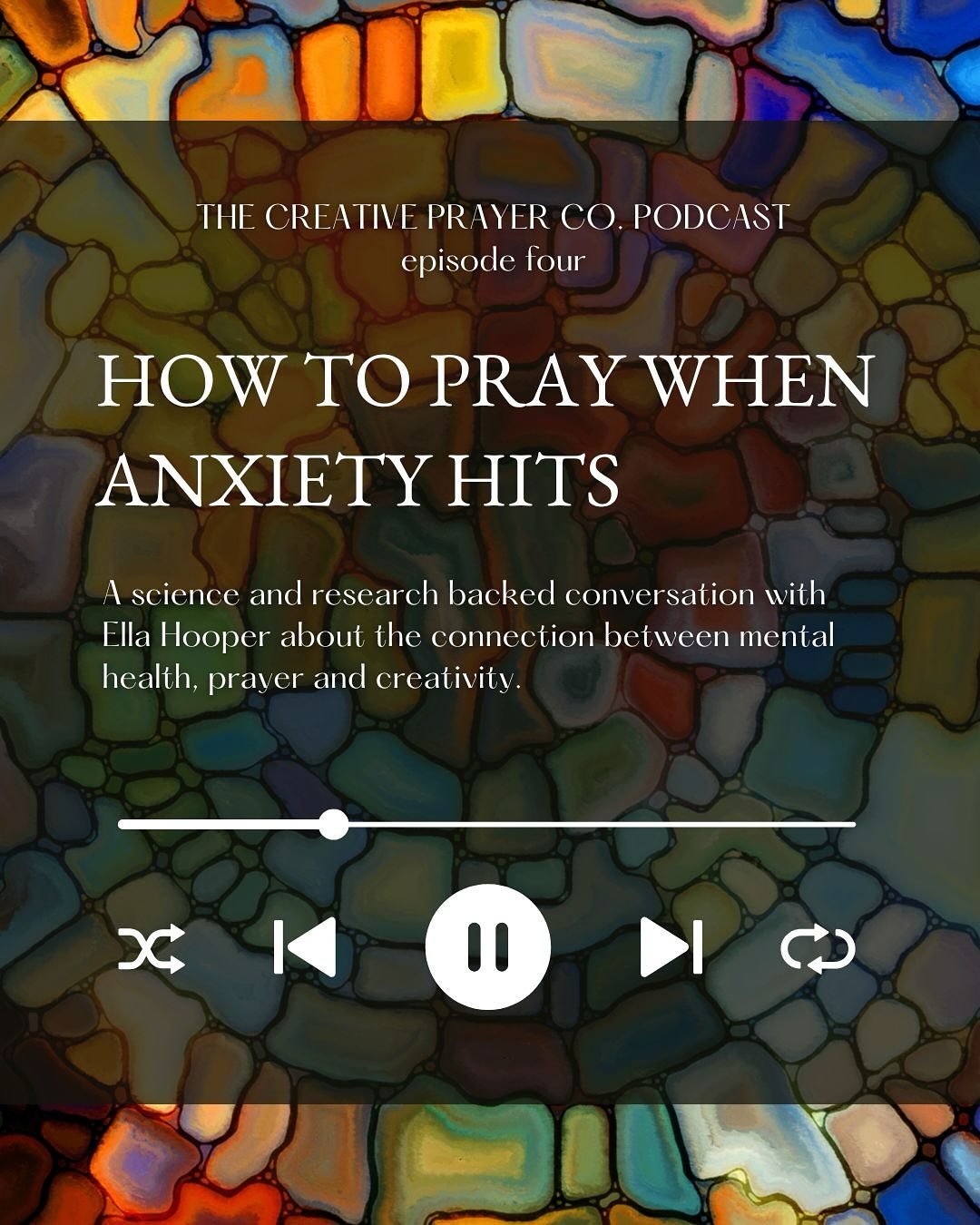 🎉 New Episode Alert! 🎙️

Episode 4 of the Creative Prayer Co. Podcast is here: &ldquo;How to Pray When Anxiety Hits: A Conversation with Ella Hooper.&rdquo;

When anxiety feels overwhelming, prayer can feel out of reach. In this episode, Ella share