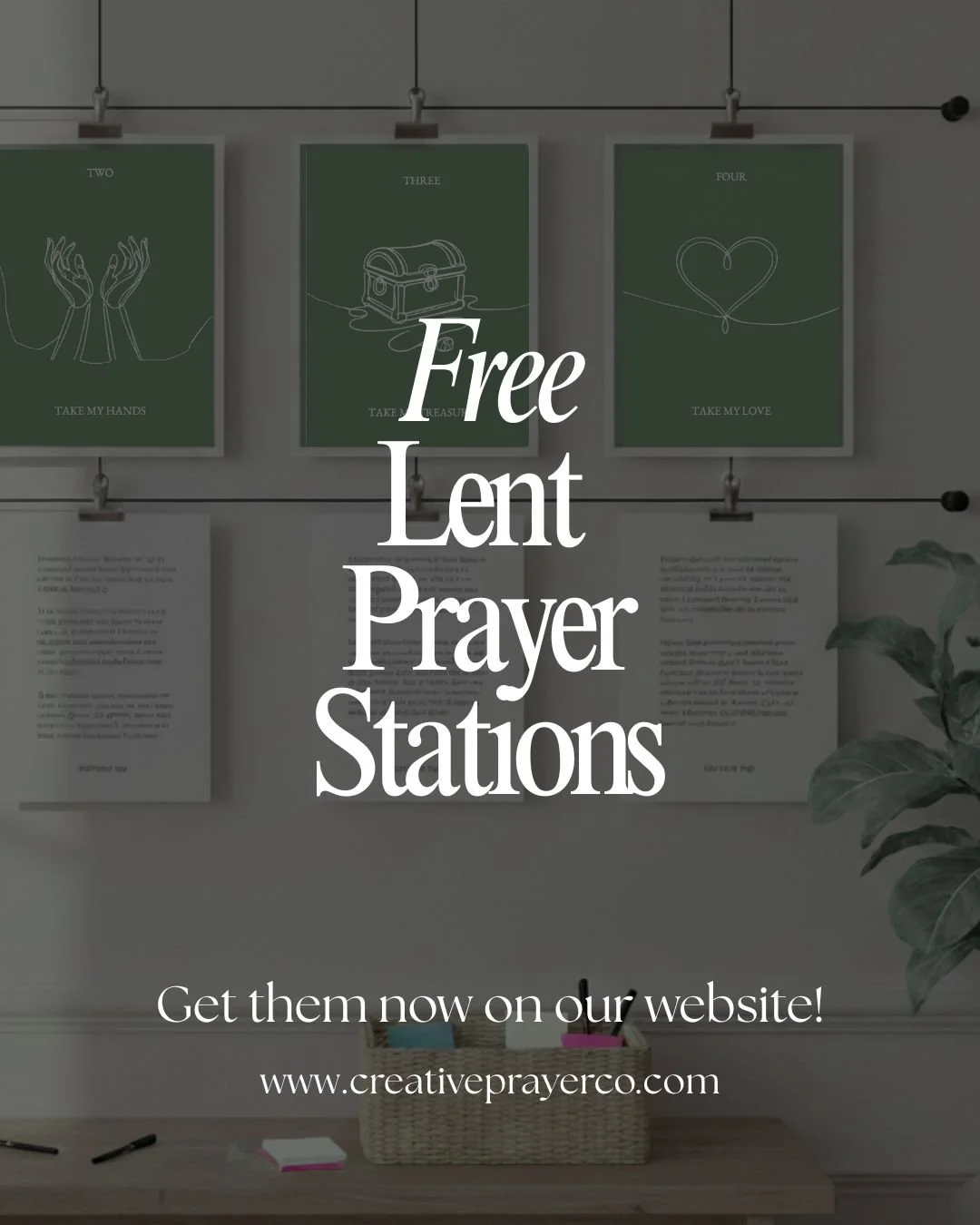 Are you looking to pray in new ways this Lenten season? 

We created a FREE set of interactive prayer stations to help you slow down, reflect, and pray with your whole heart during Lent. Inspired by the hymn Take My Life and Let It Be, these four sta