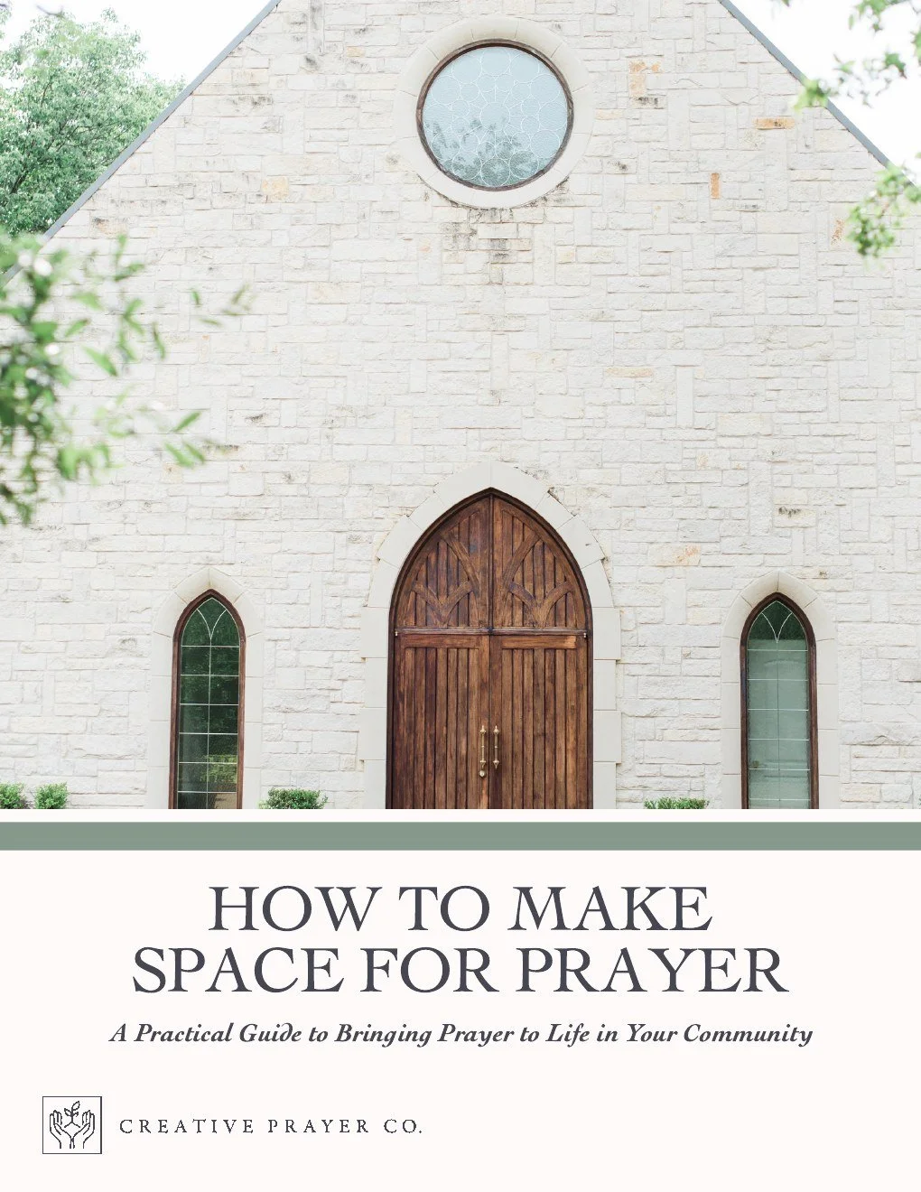 Cover of the free guide How to Make Space for Prayer: A Practical Guide to Bringing Prayer to Life in Your Community