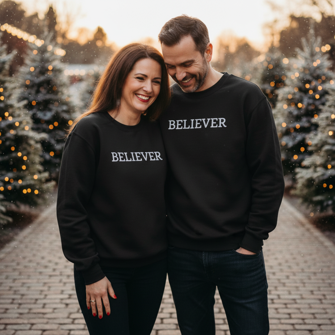 BELIEVER | Embroidered Unisex Sweatshirt