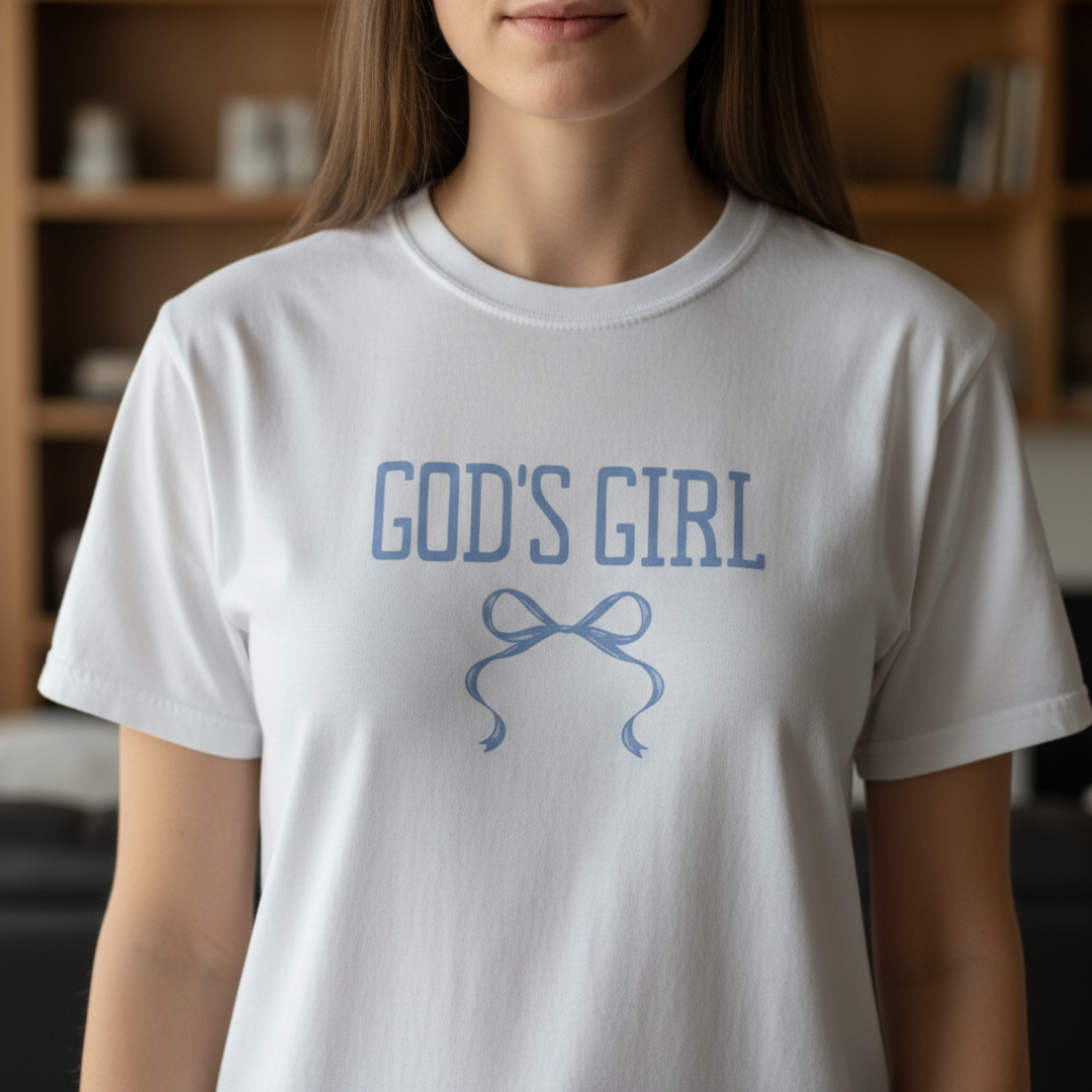 The "God’s Girl" Bow Comfort Tee