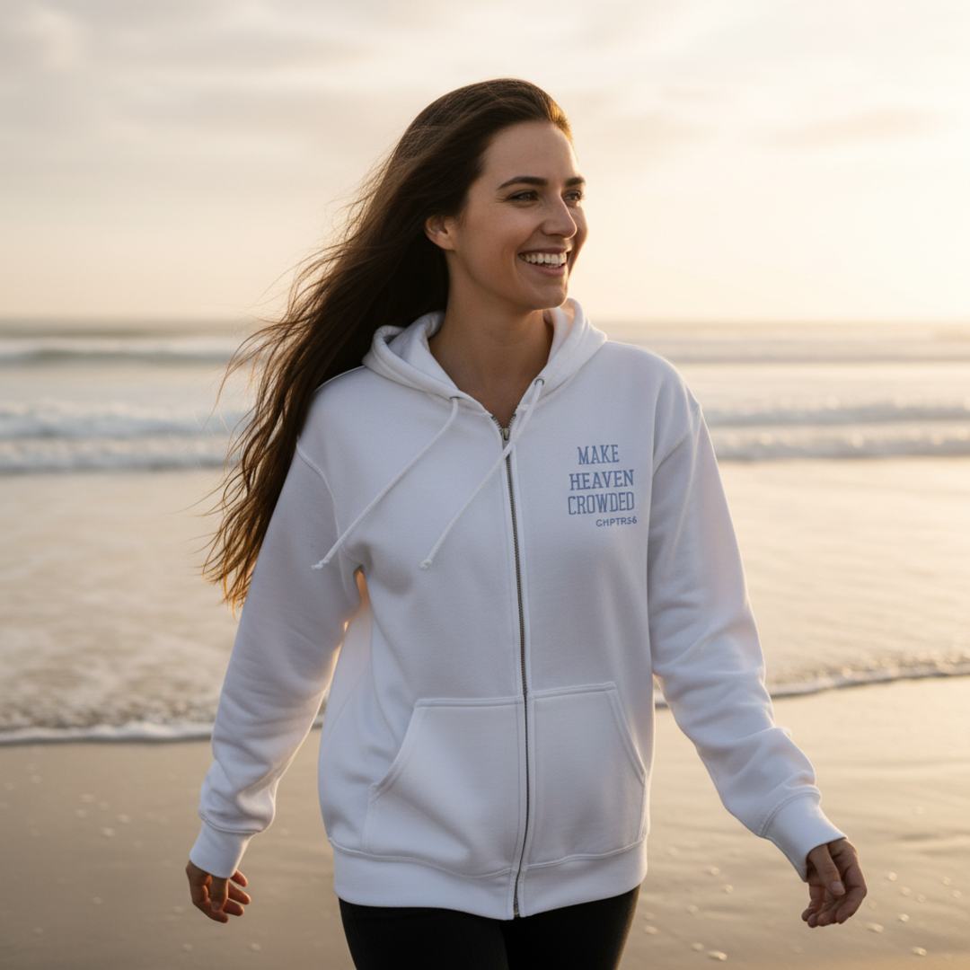 Make Heaven Crowded | Essential Zip-Up Hoodie