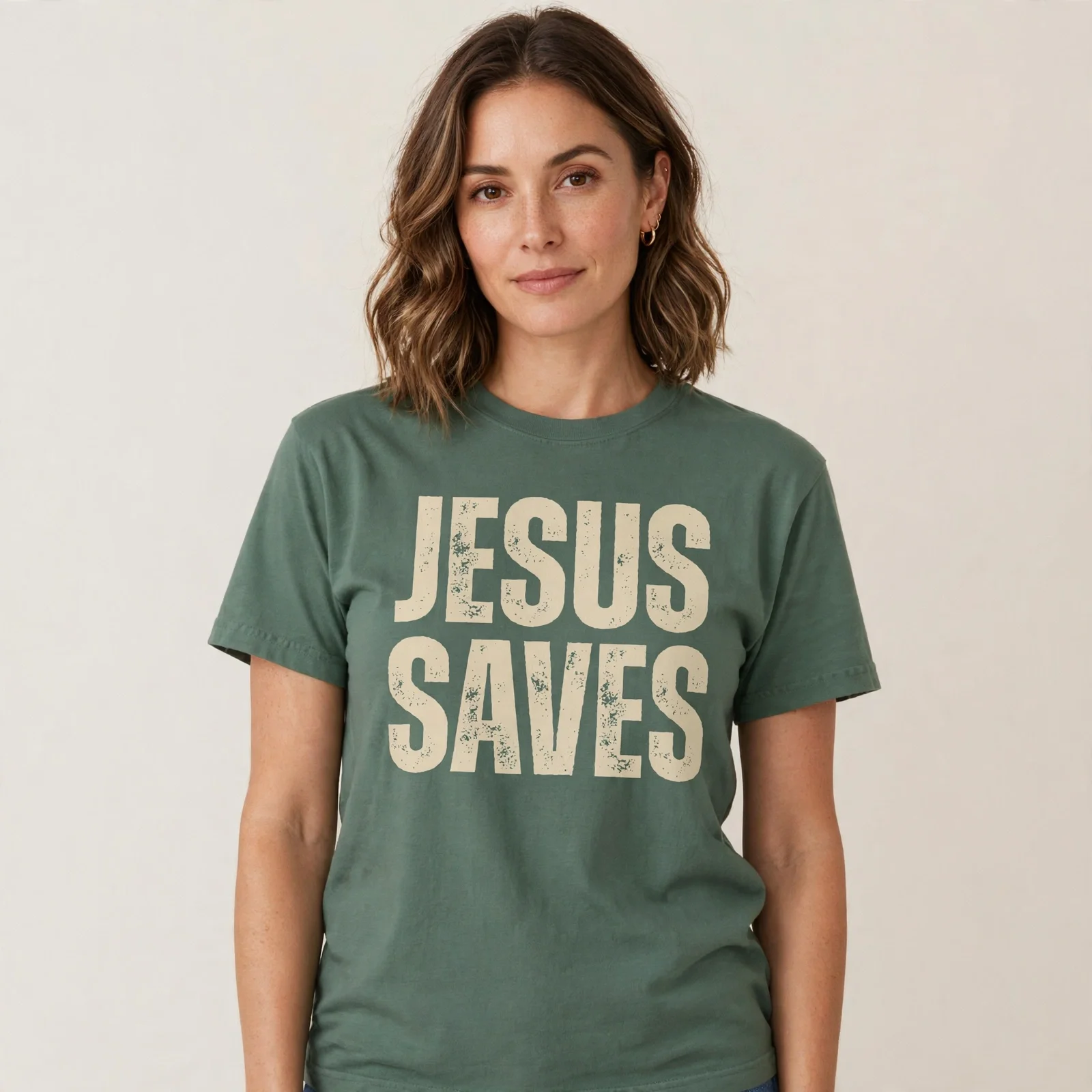 Jesus Saves Vintage Comfort Colors Tee