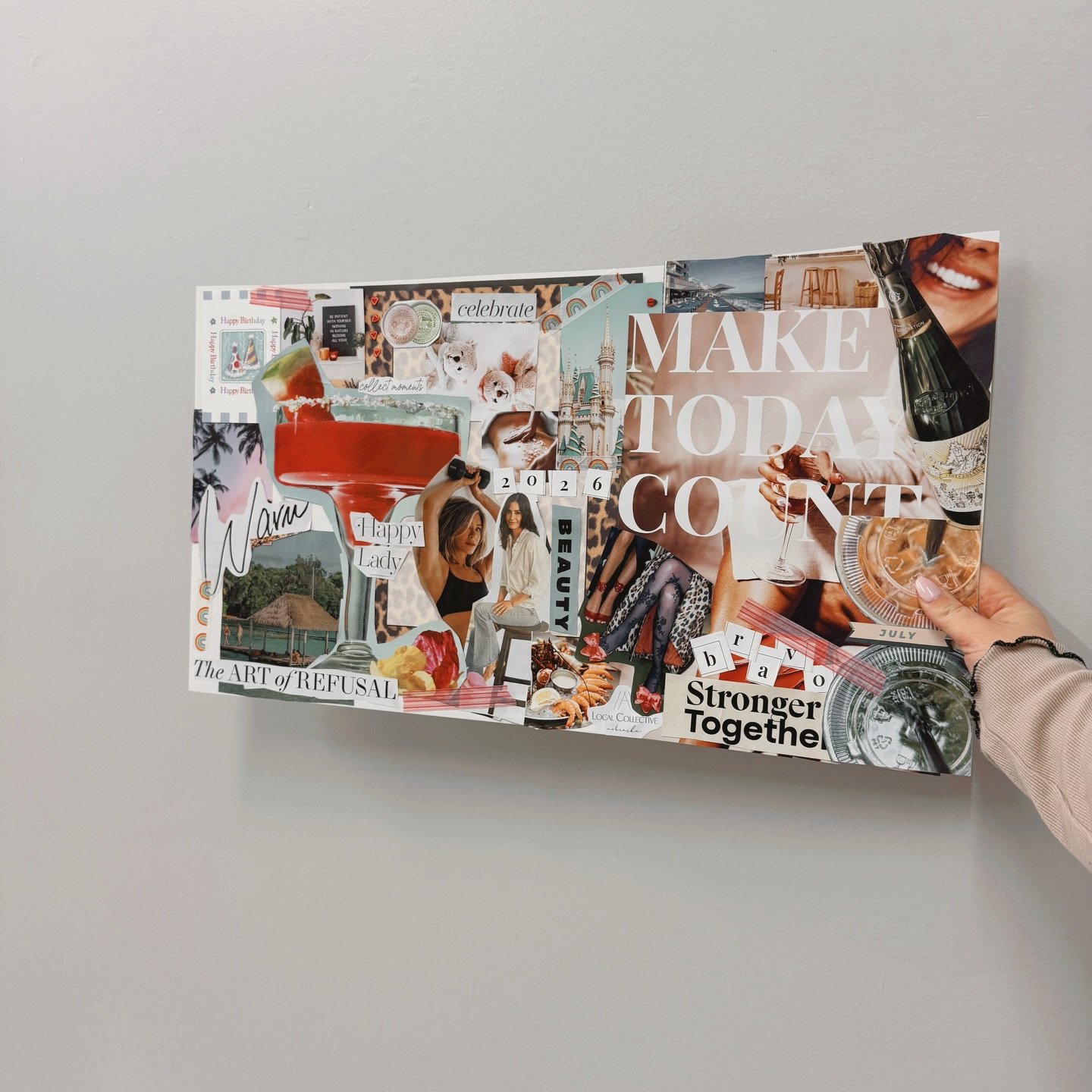 The kickoff meeting for @alocalcollective included way more nostalgia than planned! My kid heart is happy lol and so fun to create a vision board for 2026. Did you make one????