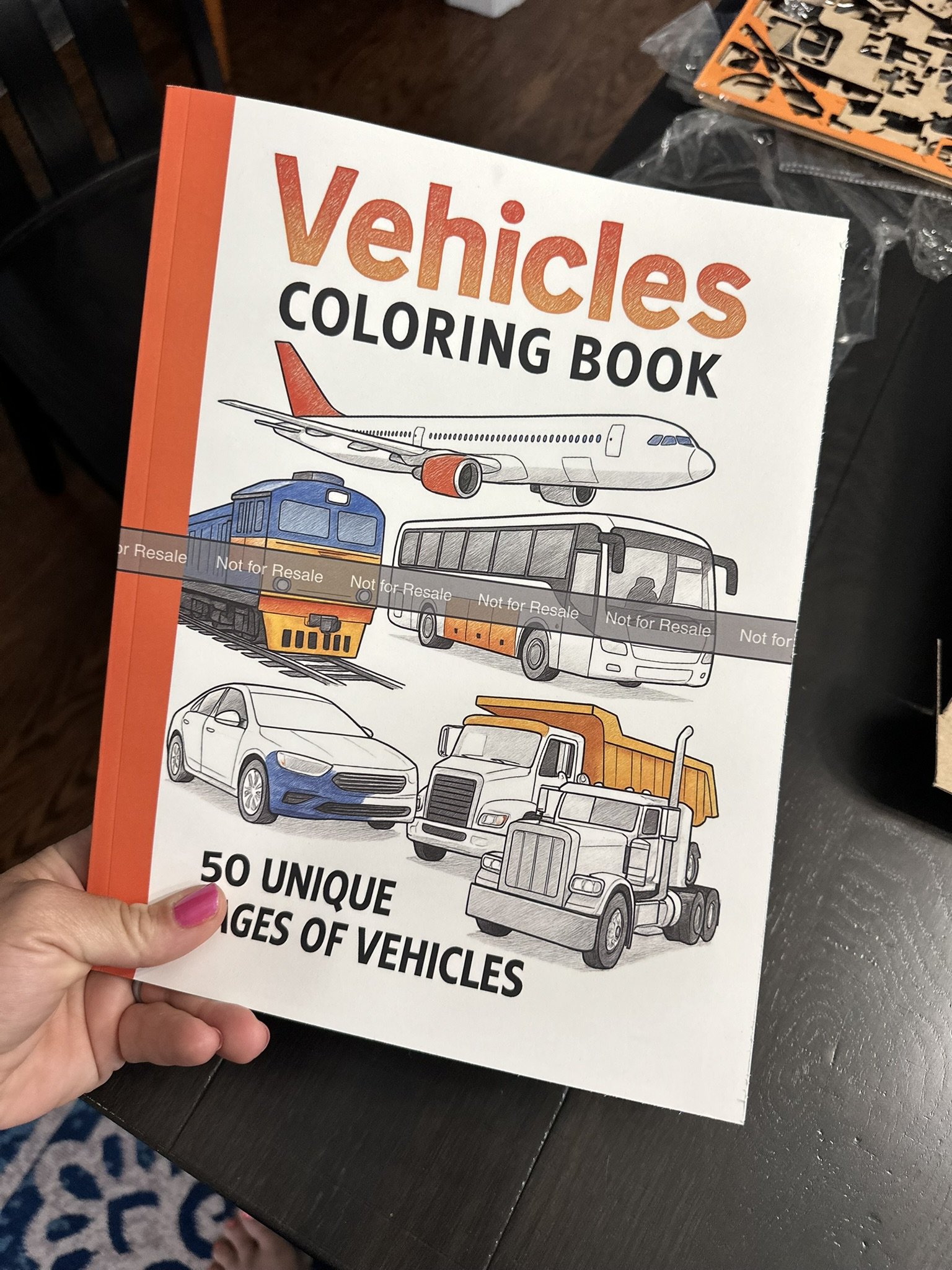 Print-on-Demand Coloring Book Using AI