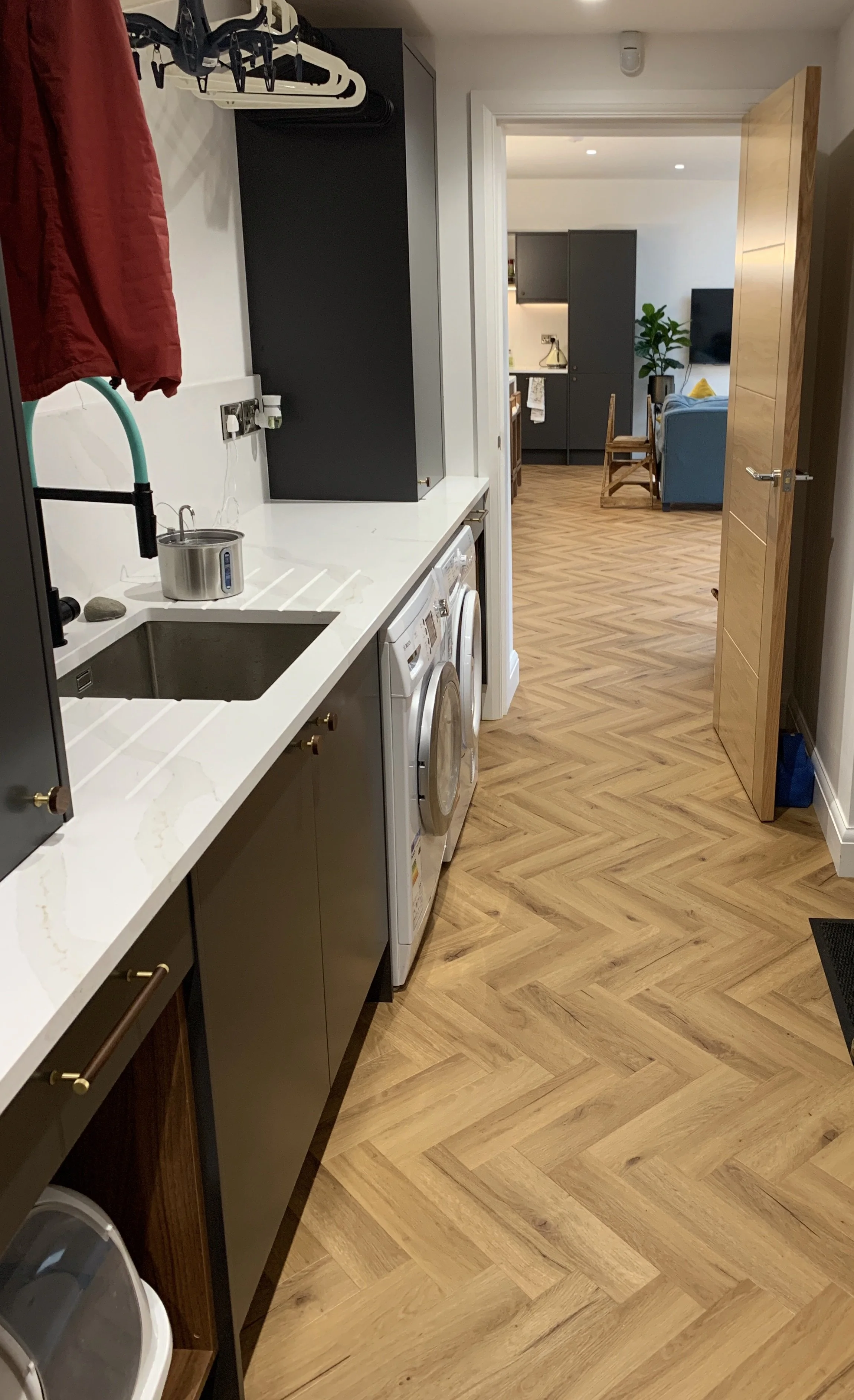 Utility Room Connected to Kitchen 