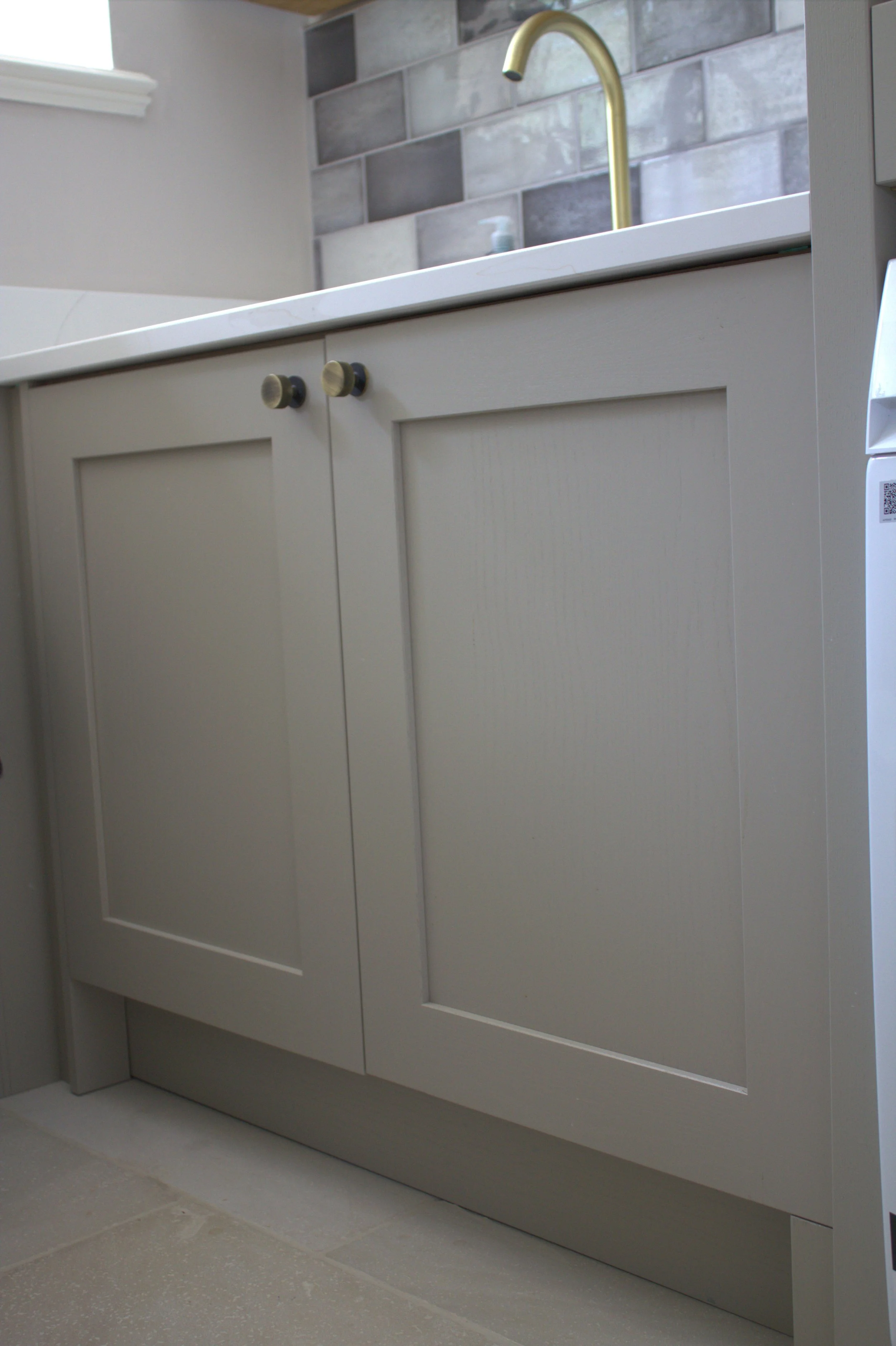 Utility Room Cabinets Taupe Grey Period House Yorkshire.jpg