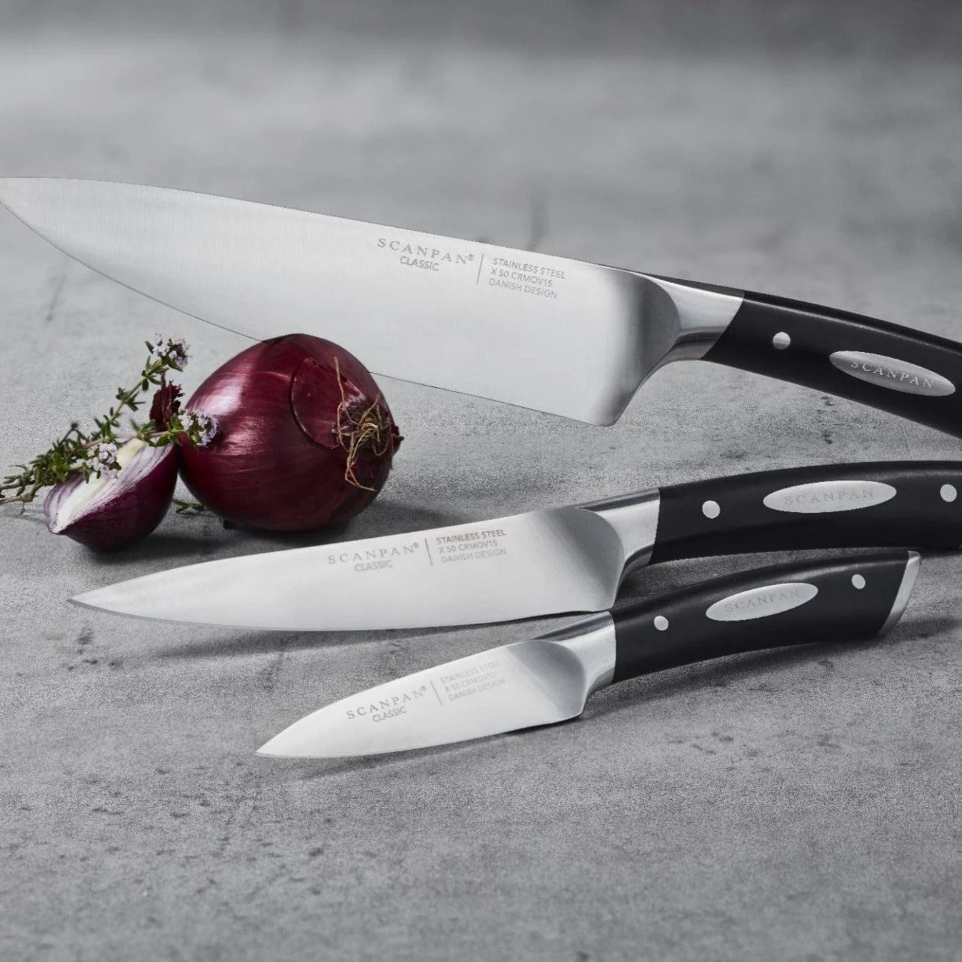 SCANPAN Classic Knives - 3pc Chef Set