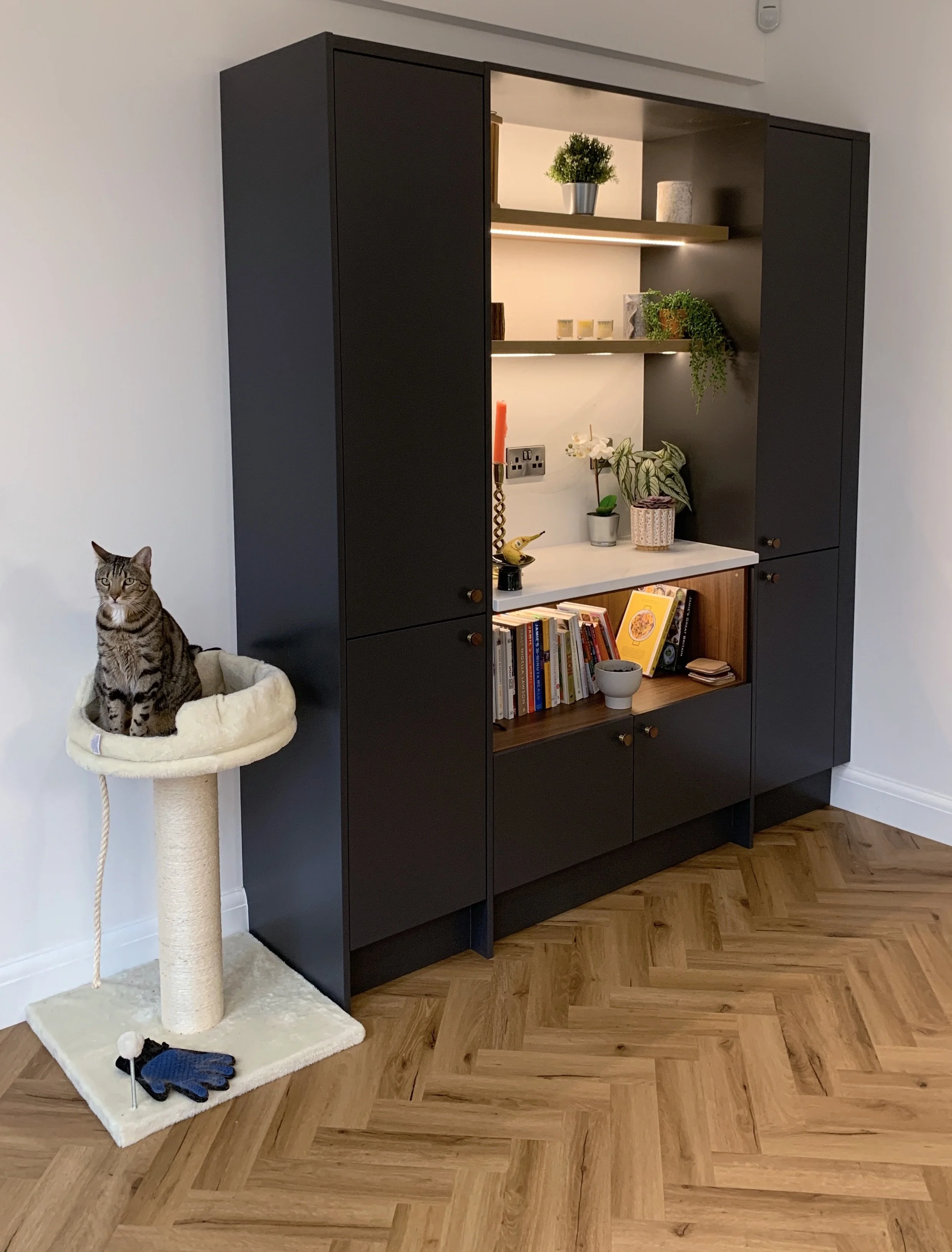 Bespoke Storage Units on Opposing Wall