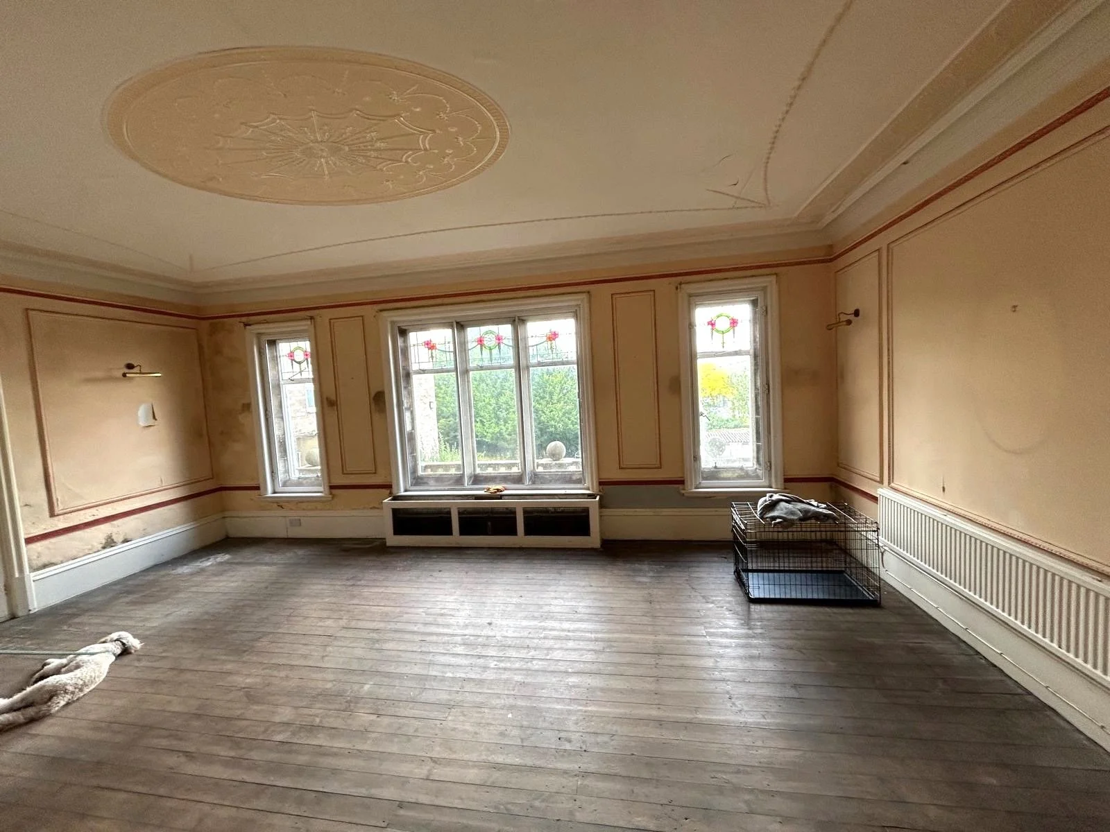 Before. The room in need of some serious TLC